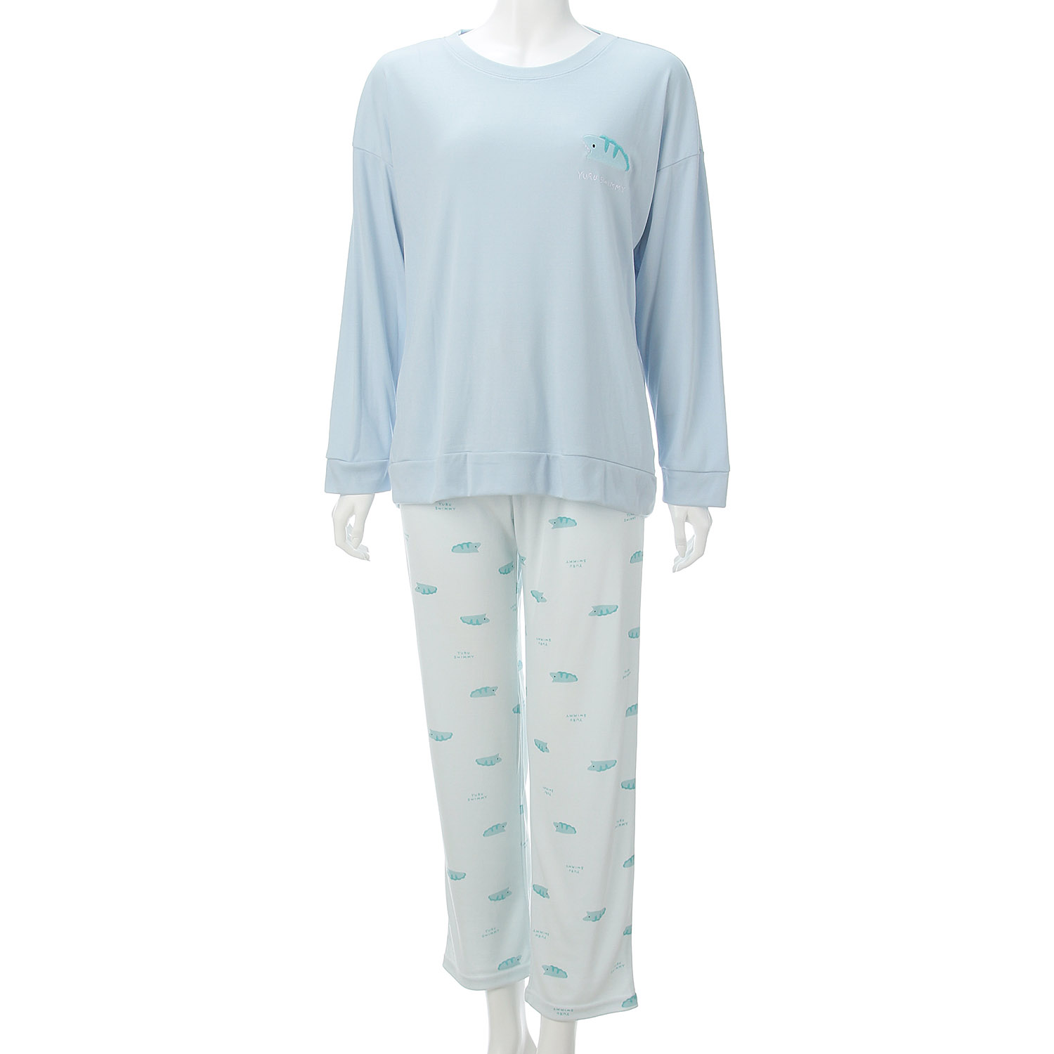 ゆるすいみー TRスムース 無地＆総柄パンツ 長袖長パンツ Tスーツ レディース - 画像5