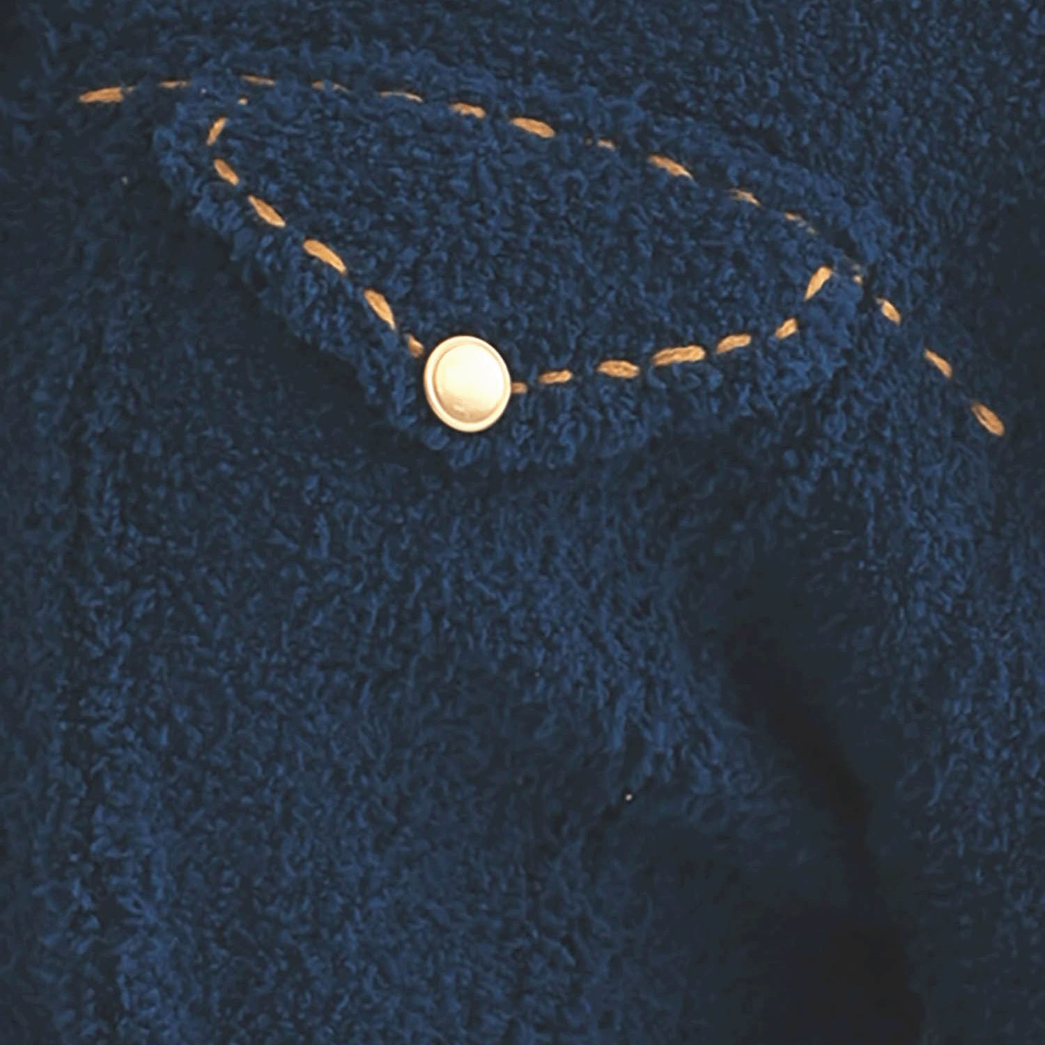 Narue モールニットフラッフィーデニム トップス - 画像12