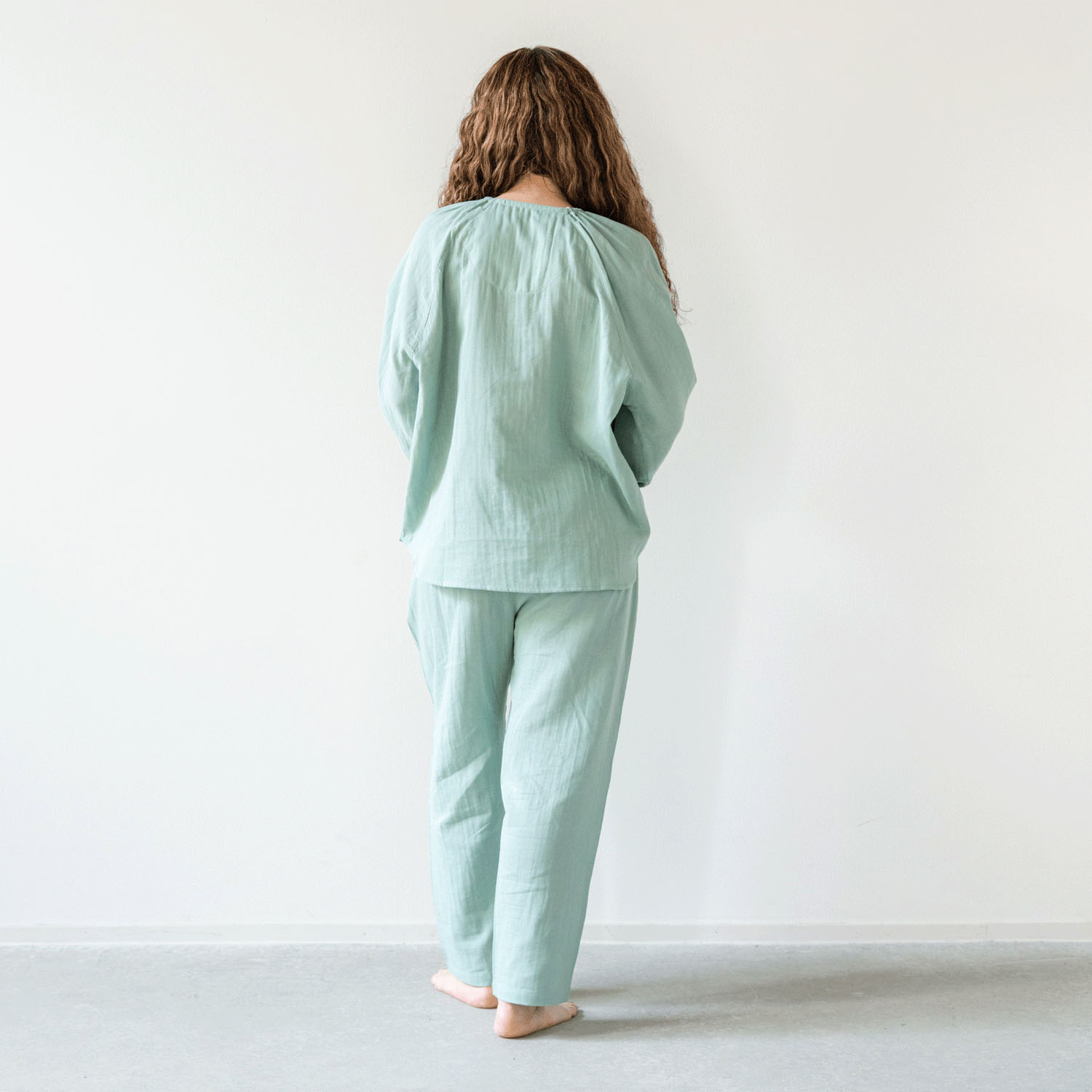 着る保湿クリーム ラグランプルオーバーパジャマ - 画像13