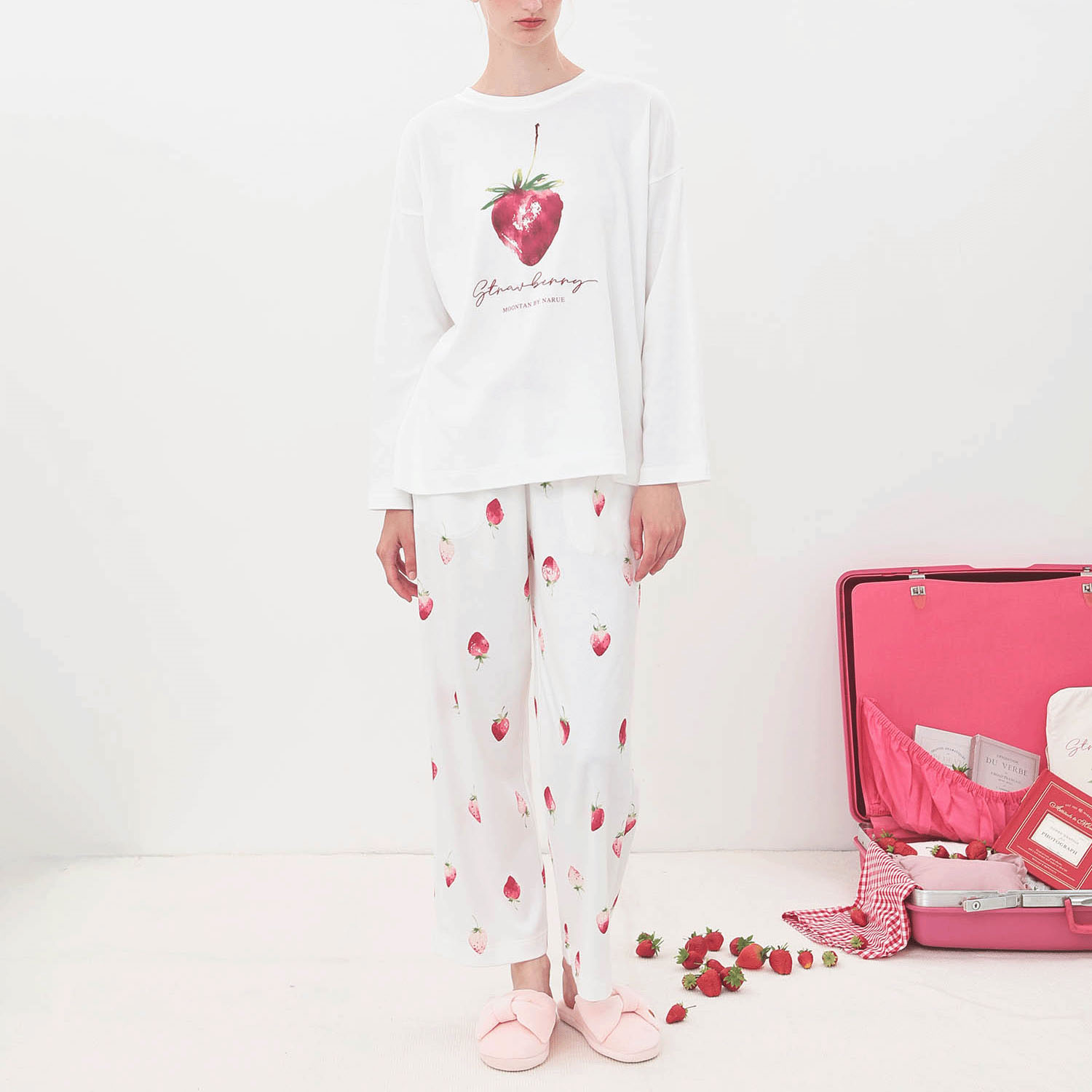 Narue コットンスムースいちごセットアップ - 画像3