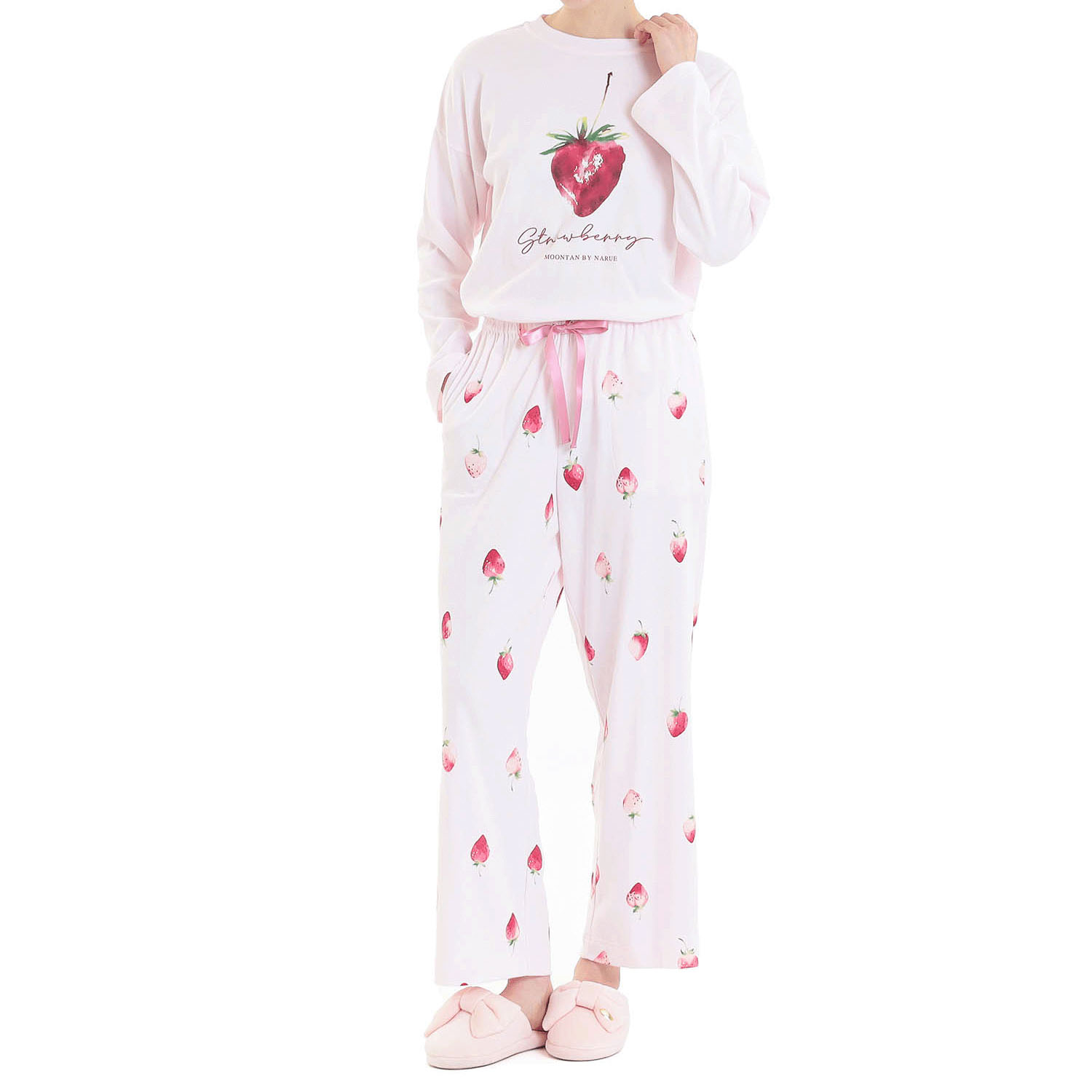 Narue コットンスムースいちごセットアップ - 画像10