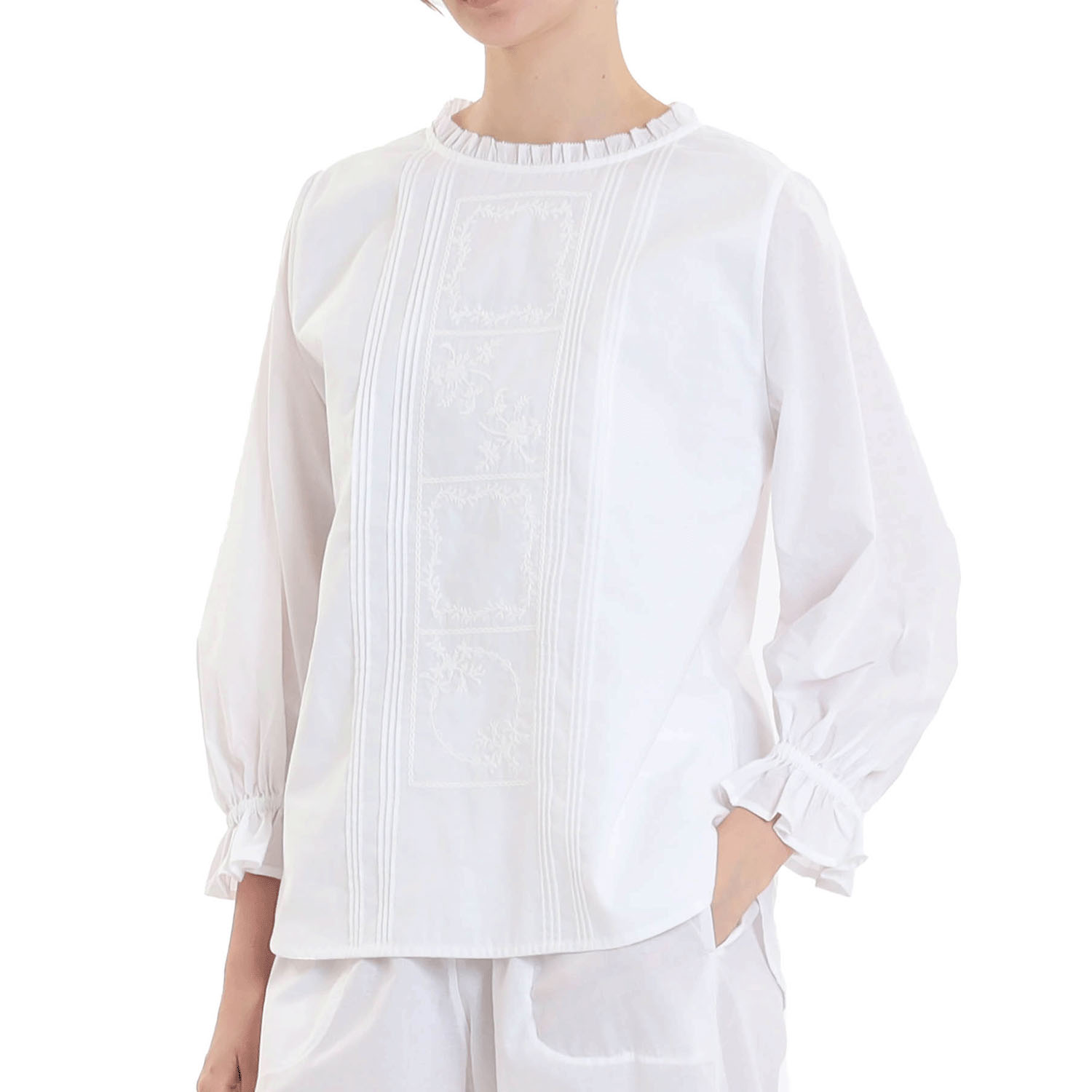 Narue 60ローンフローラピンタックパジャマ