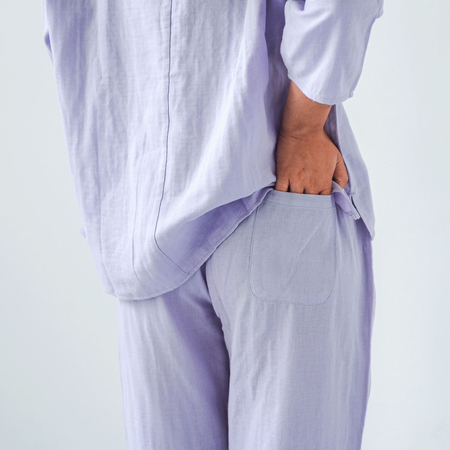 着る保湿クリーム キーネック7分袖パジャマ×ピロケースセット - 画像22