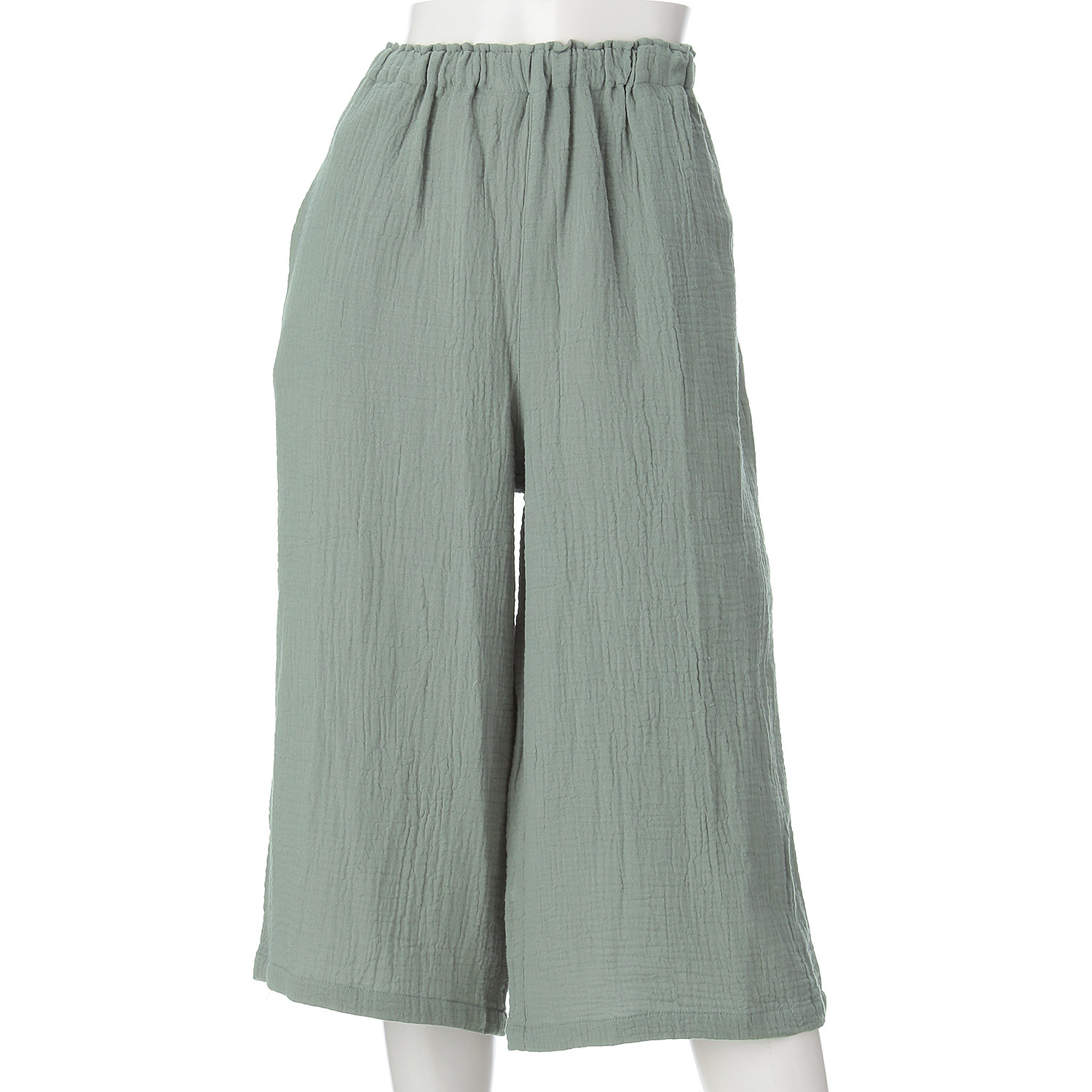 婦人 しじらWガーゼ無地パンツ - 画像5