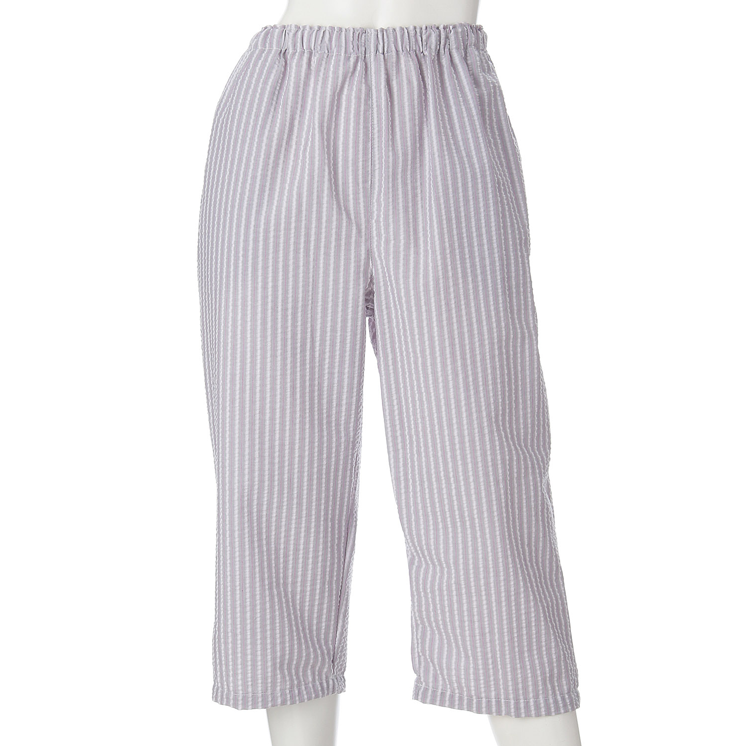 婦人 先染サッカーストライプ パンツ