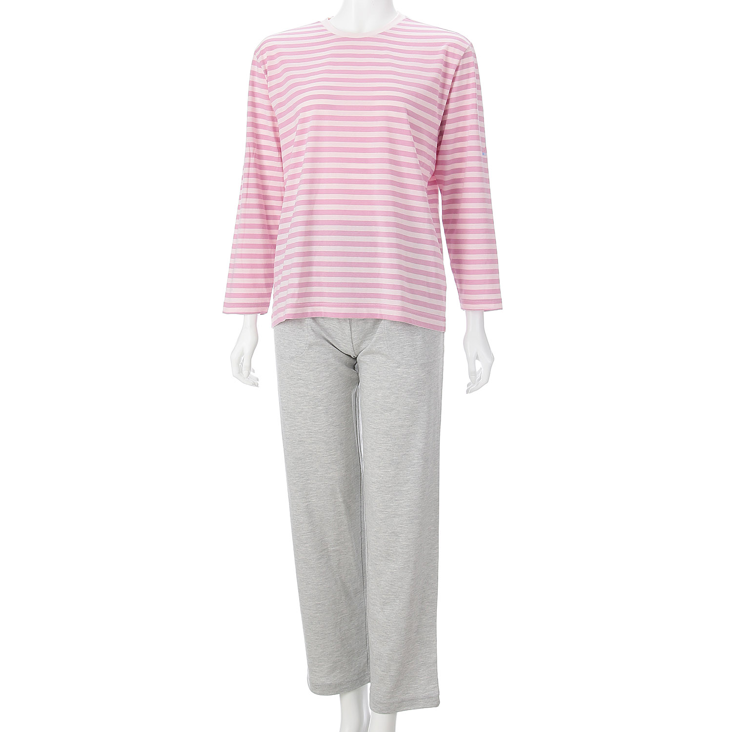 GUNZE コムシコムサ 婦人 ボーダーTスーツ - 画像1