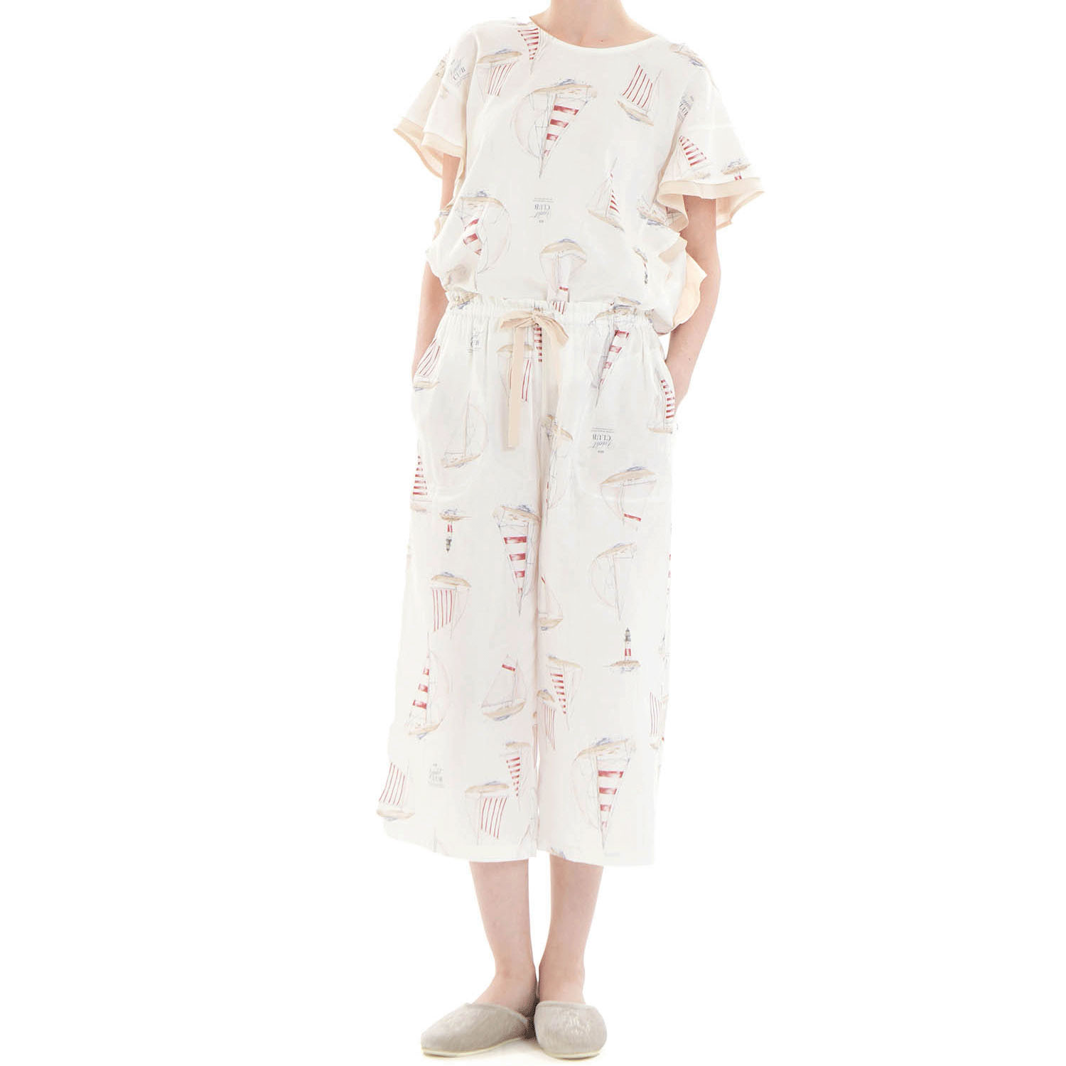 Narue 50／ダブルガーゼヨットセットアップ - 画像3