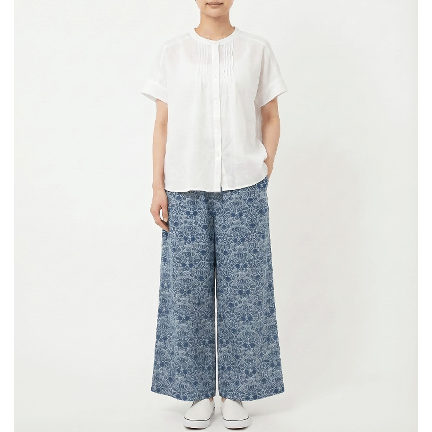 レーヨンプリントワイドパンツ - 画像2