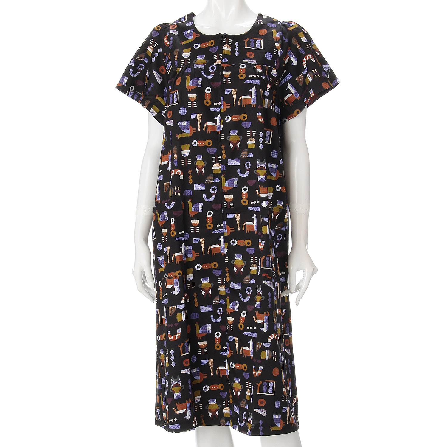 シルエスギャザーワンピース - 画像1