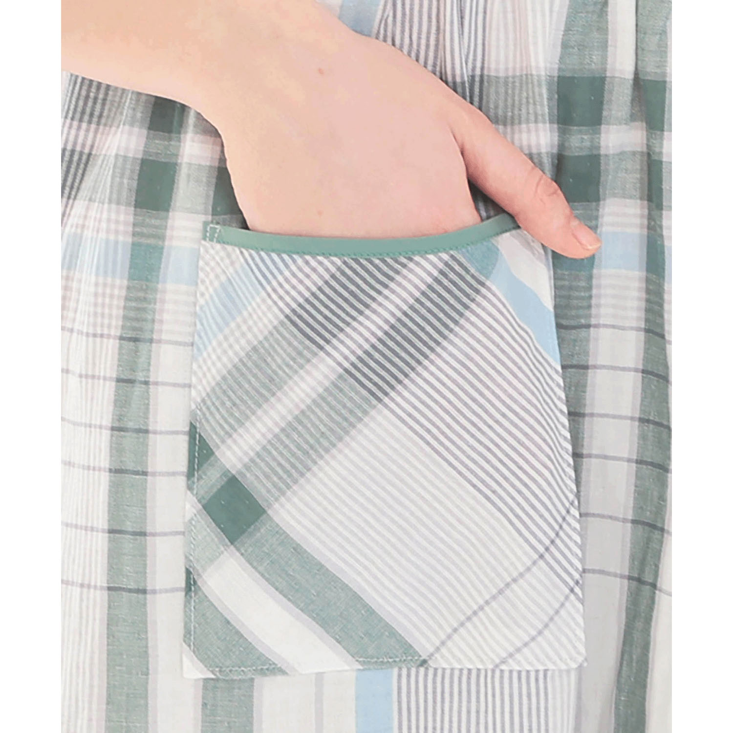 Narue ダブルガーゼチェックワンピース - 画像20