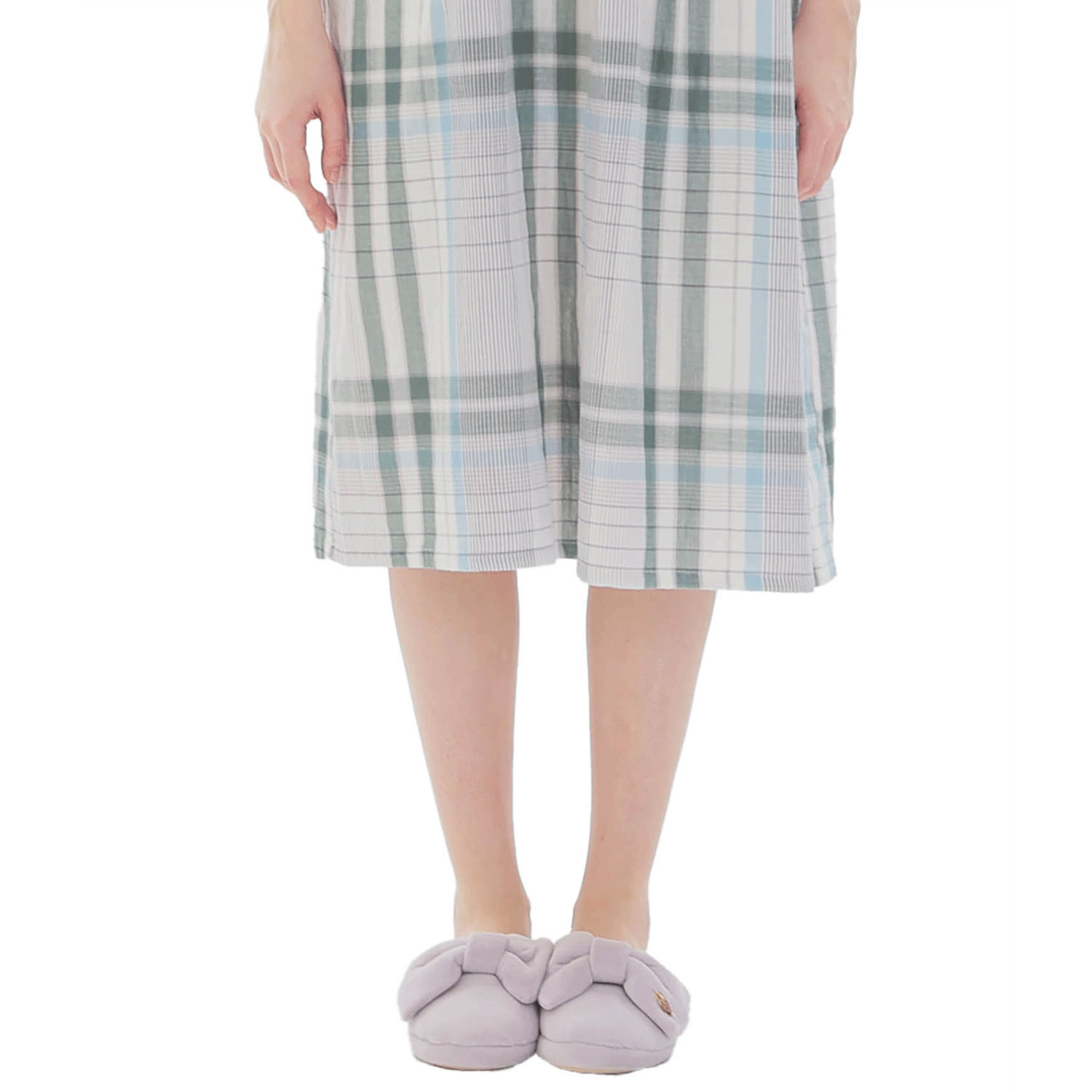 Narue ダブルガーゼチェックワンピース - 画像21