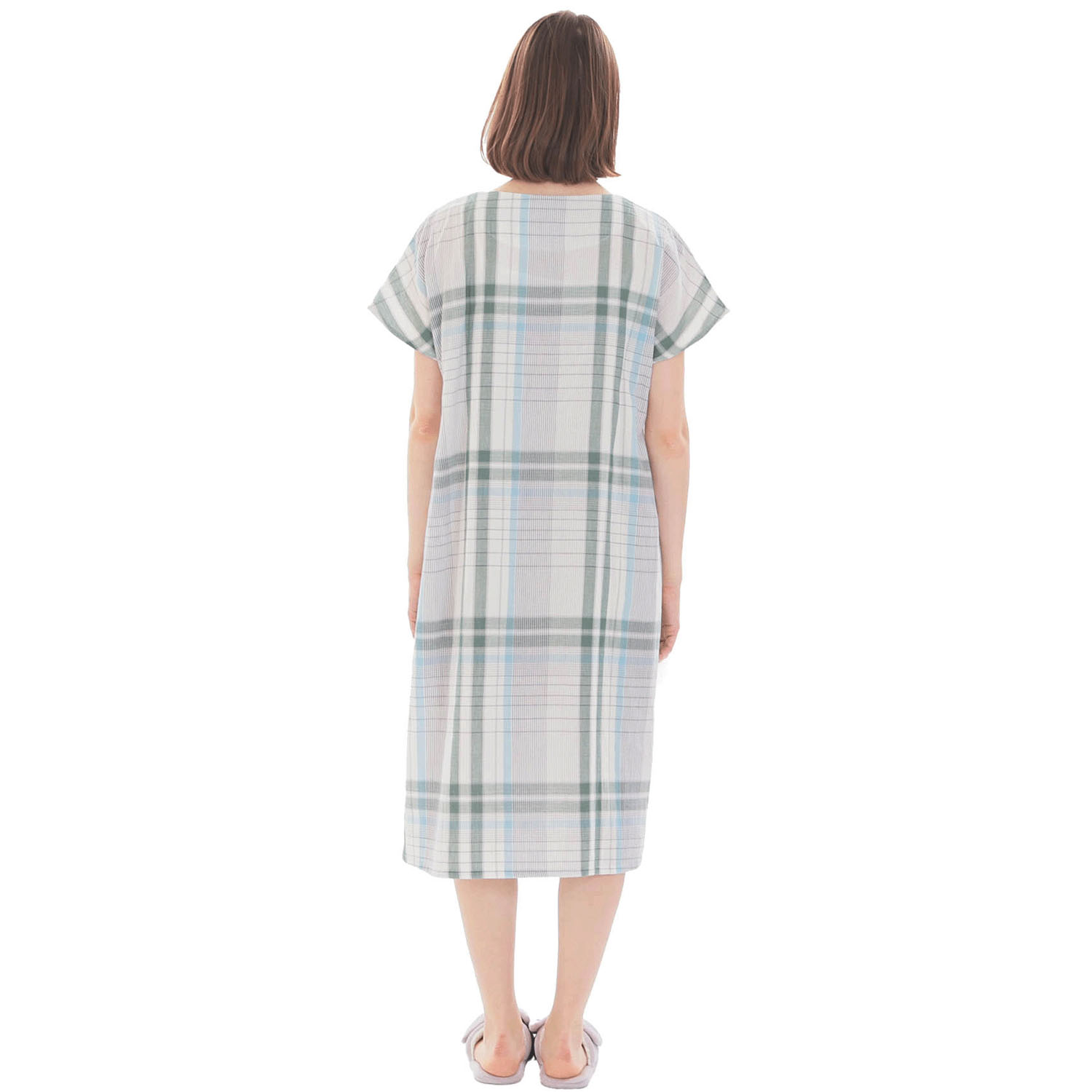 Narue ダブルガーゼチェックワンピース - 画像22