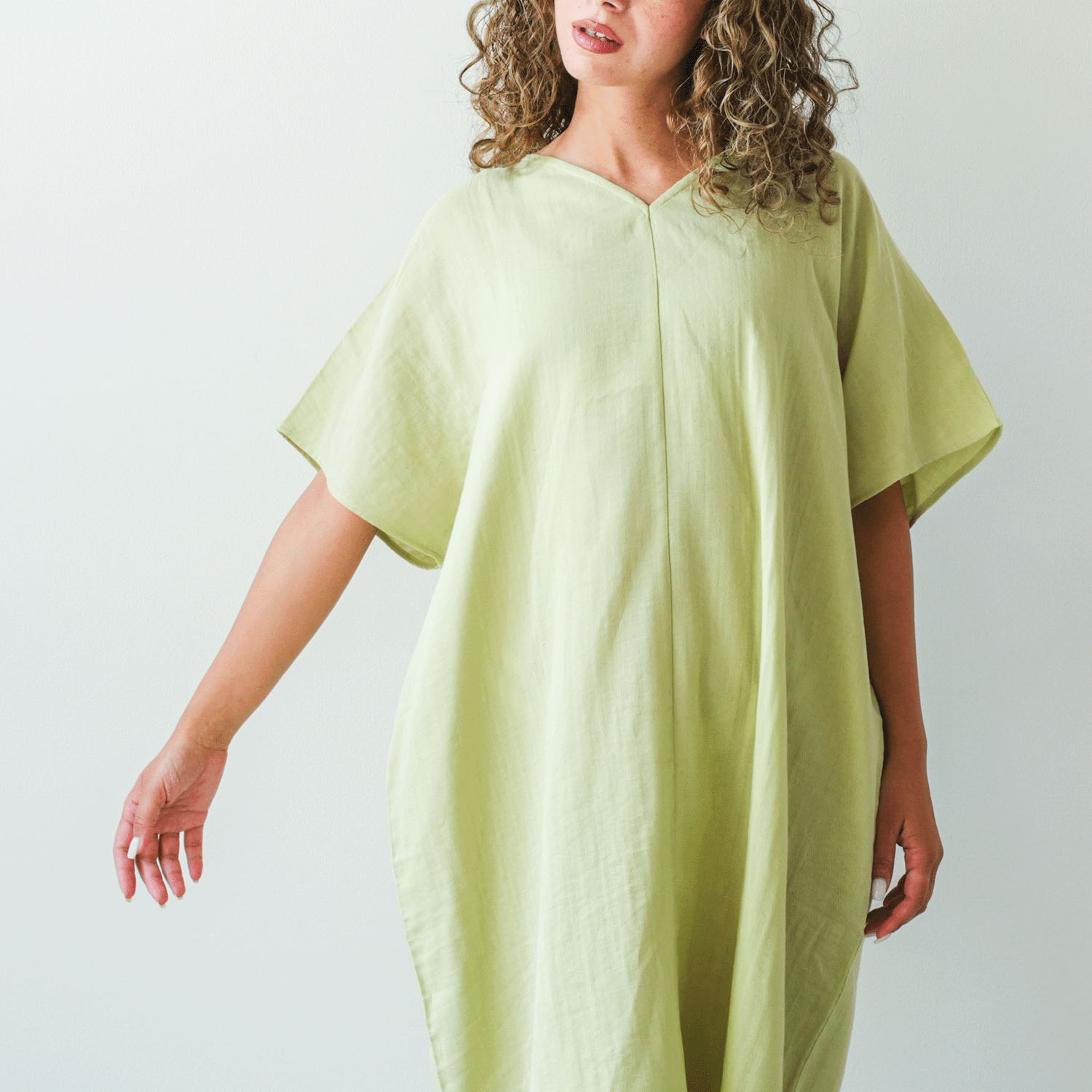 着る保湿クリーム ライトスクエア半袖ワンピース - 画像10