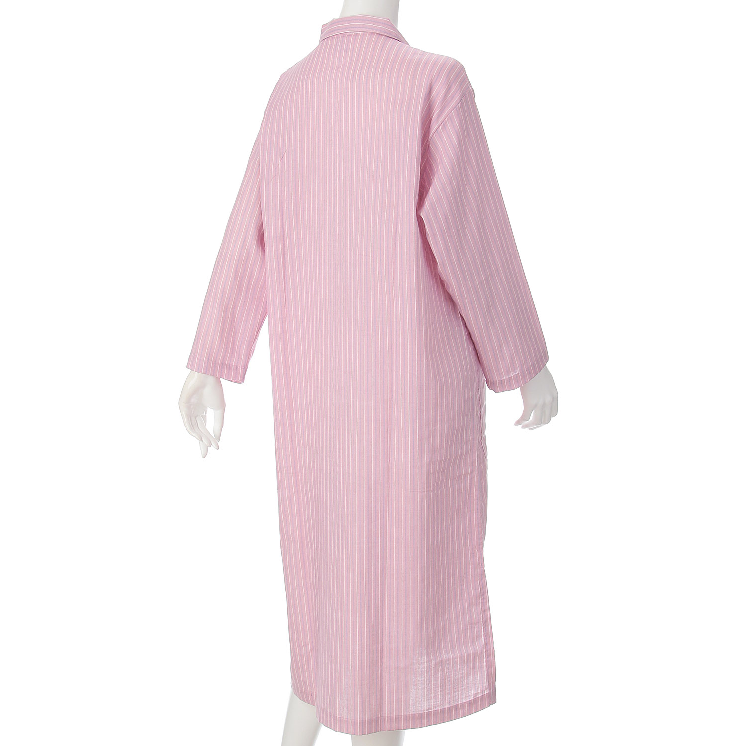 GUNZE キレイラボ Fitte（綿100％） ダブルガーゼ 長袖 ワンピース - 画像4