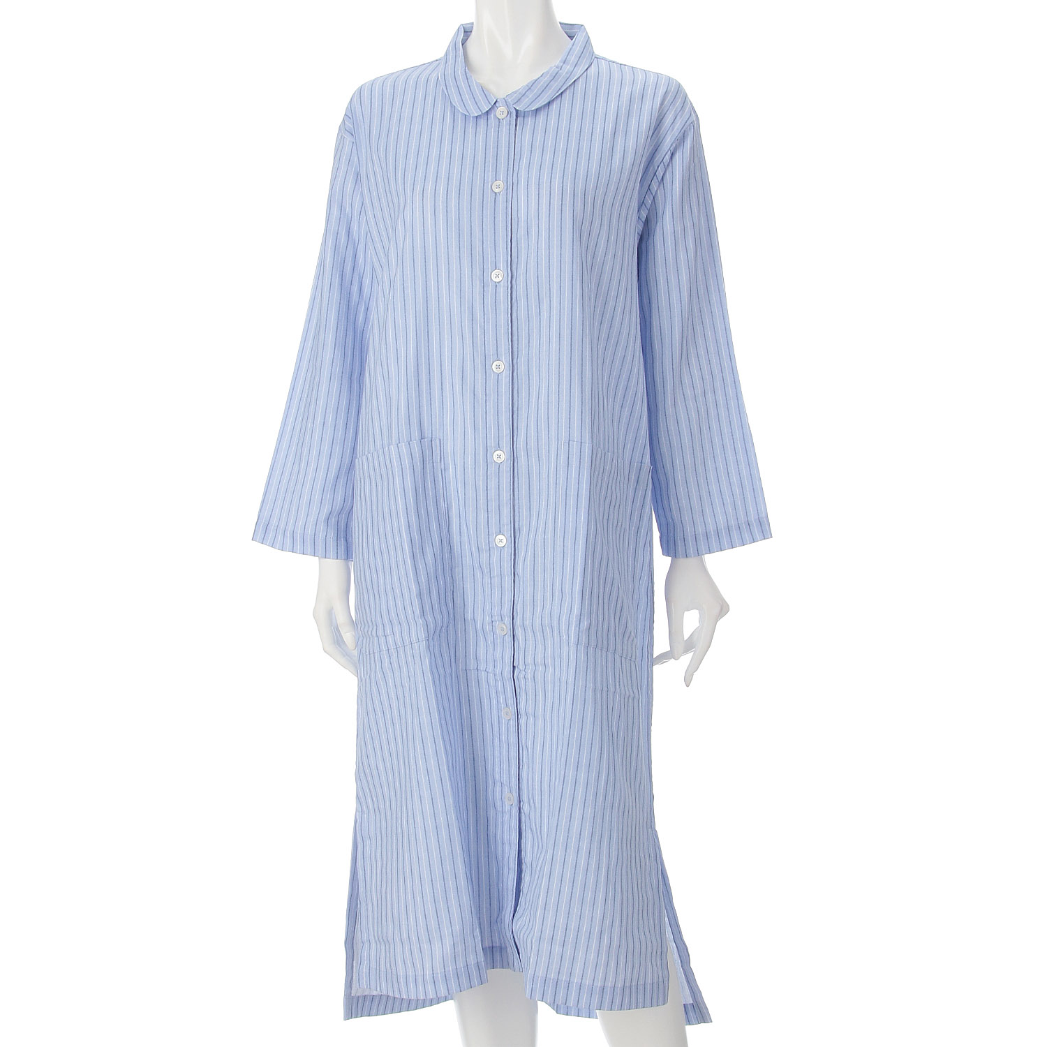 GUNZE キレイラボ Fitte（綿100％） ダブルガーゼ 長袖 ワンピース - 画像7