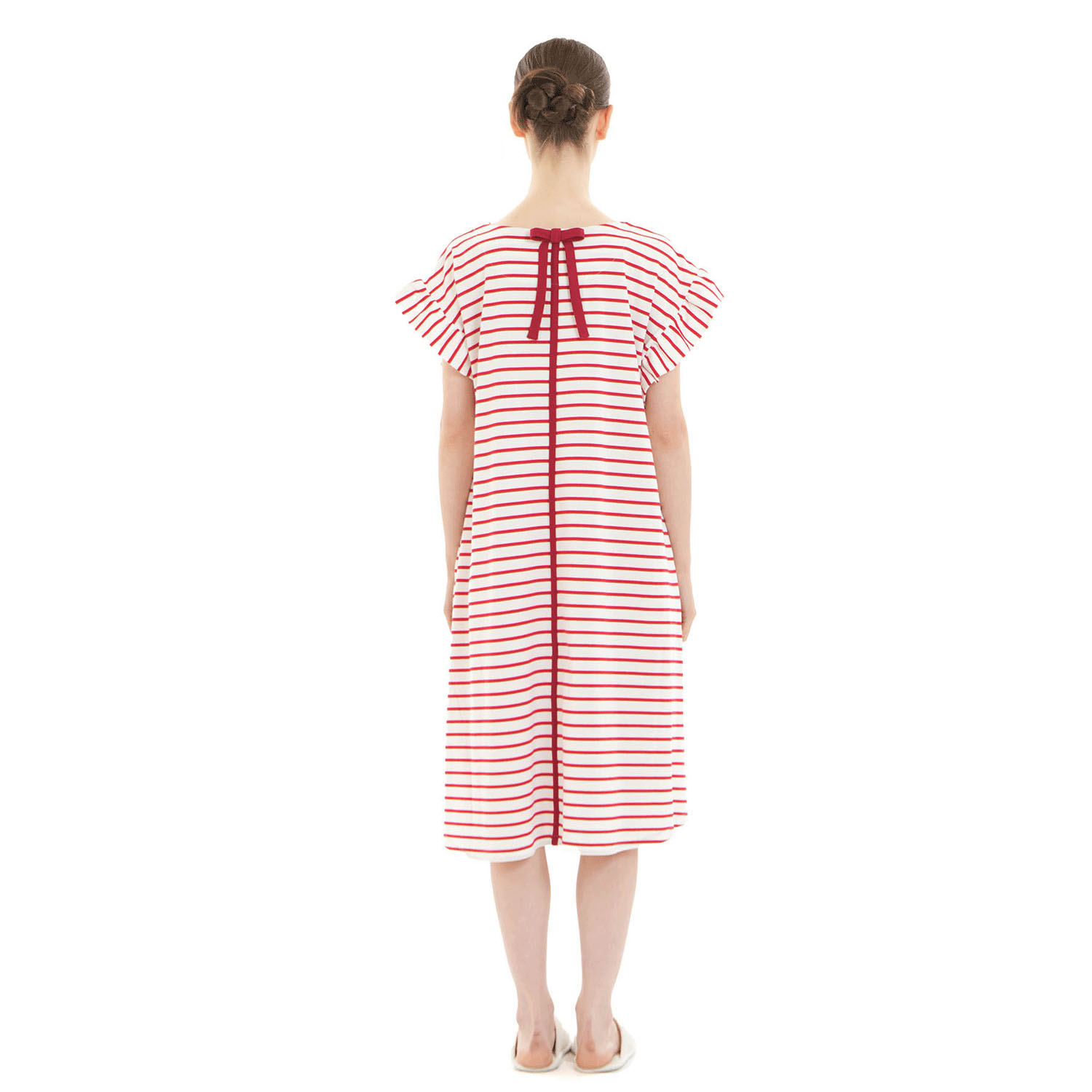 Narue シルケット天竺ボーダーワンピース - 画像7