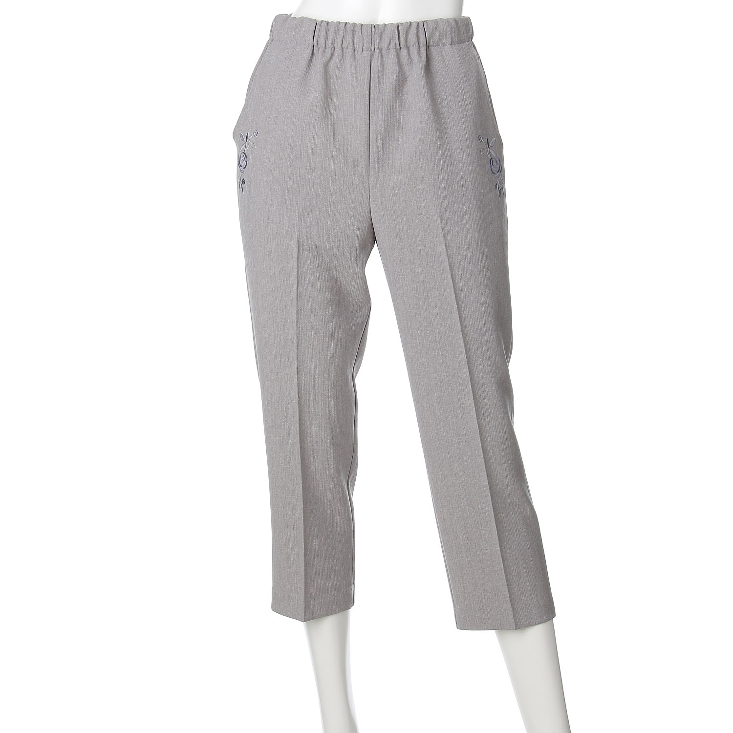 バラポケット刺繍55cm丈 - 画像1