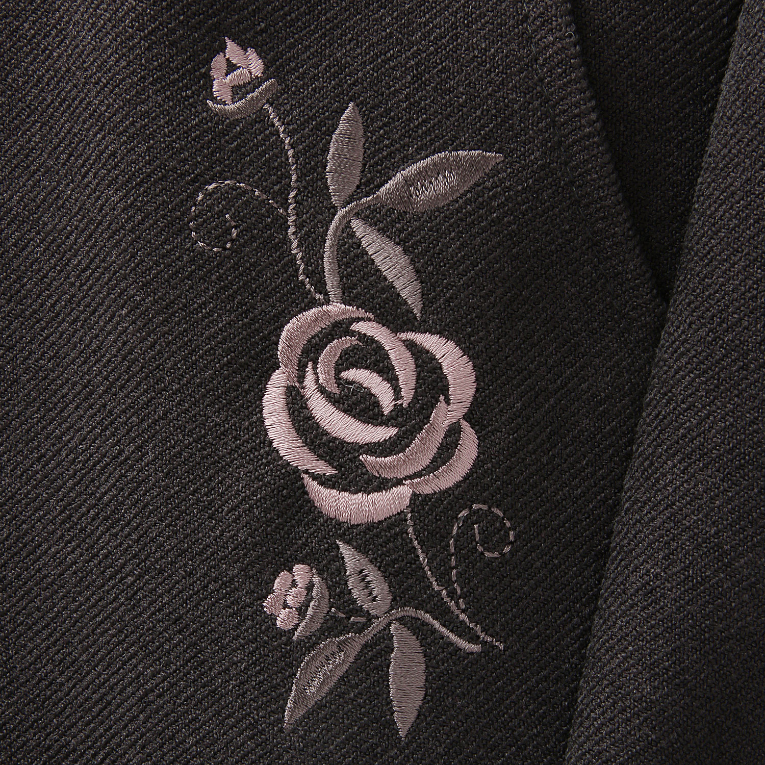 バラポケット刺繍裏起毛55cm - 画像11