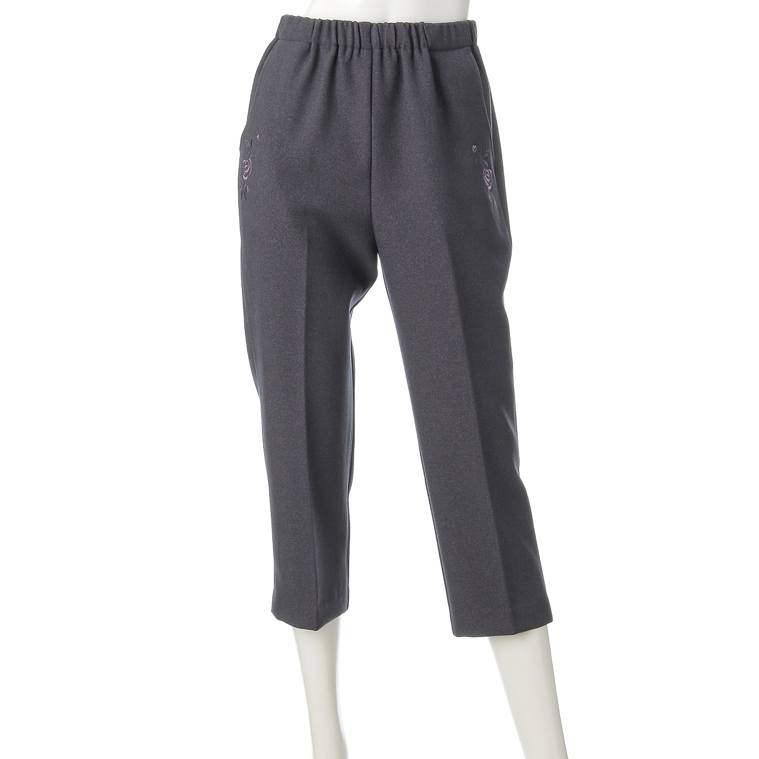 バラポケット刺繍裏起毛55cm - 画像5