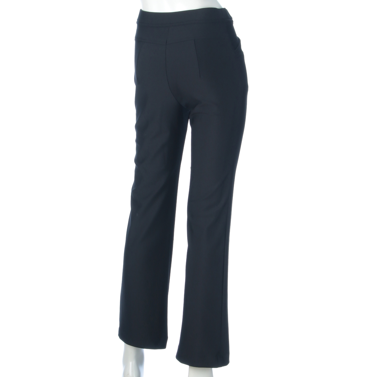 フィットパンツ 通年素材 黒無地 股下72cm丈 - 画像5