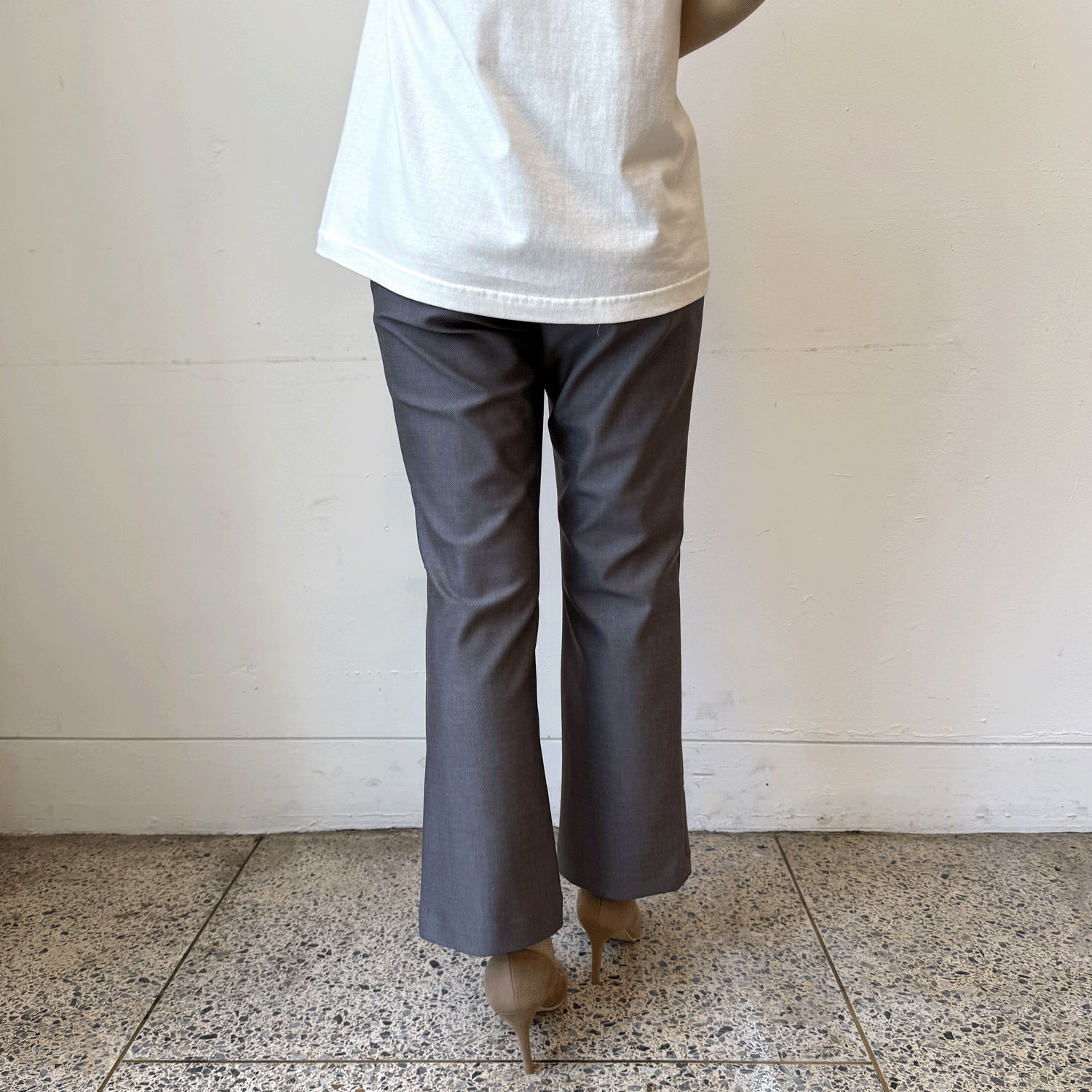 フィットパンツ通年素材 デニムプリント 股下65cm丈 - 画像7