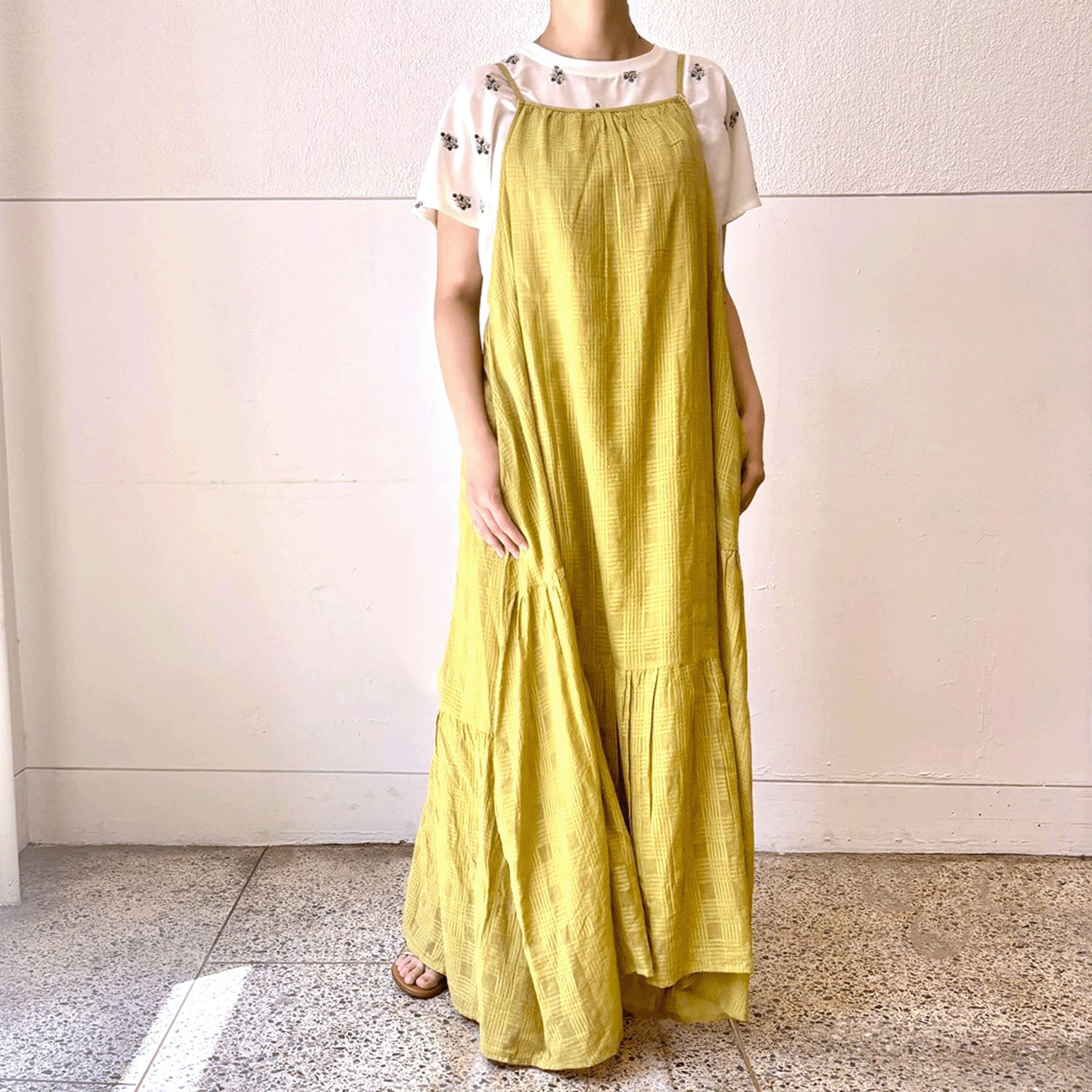 【LUPILIEN】 シアーチェックキャミワンピース - 画像12