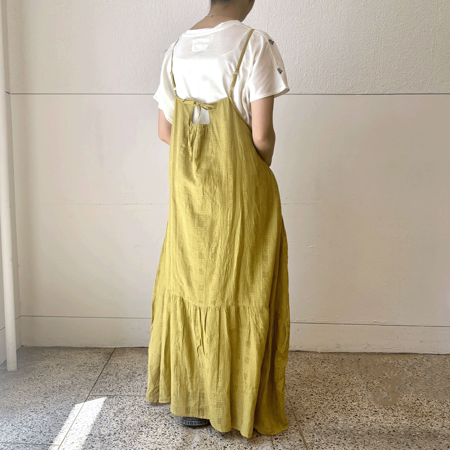 【LUPILIEN】 シアーチェックキャミワンピース - 画像14