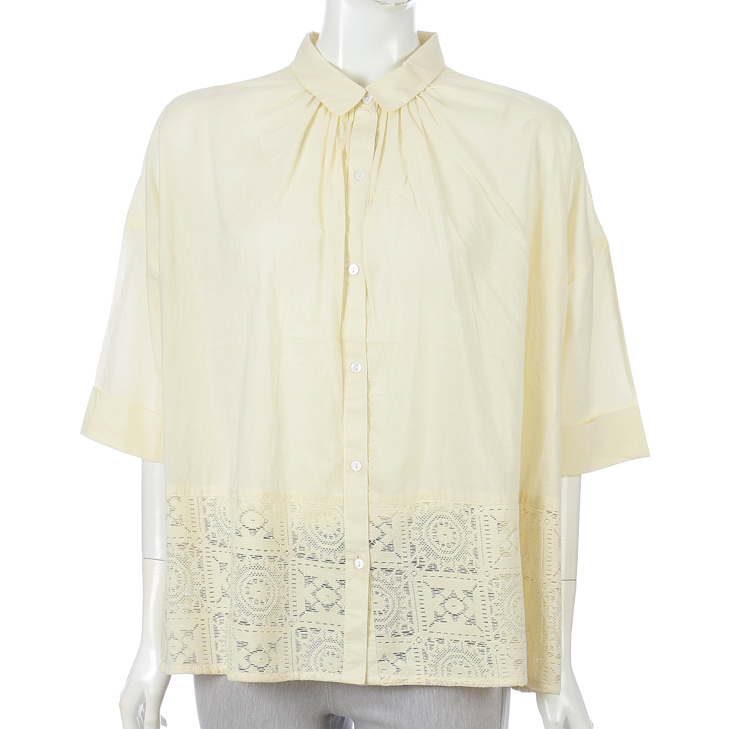 【LUPILIEN】 レース切替シャツ - 画像8