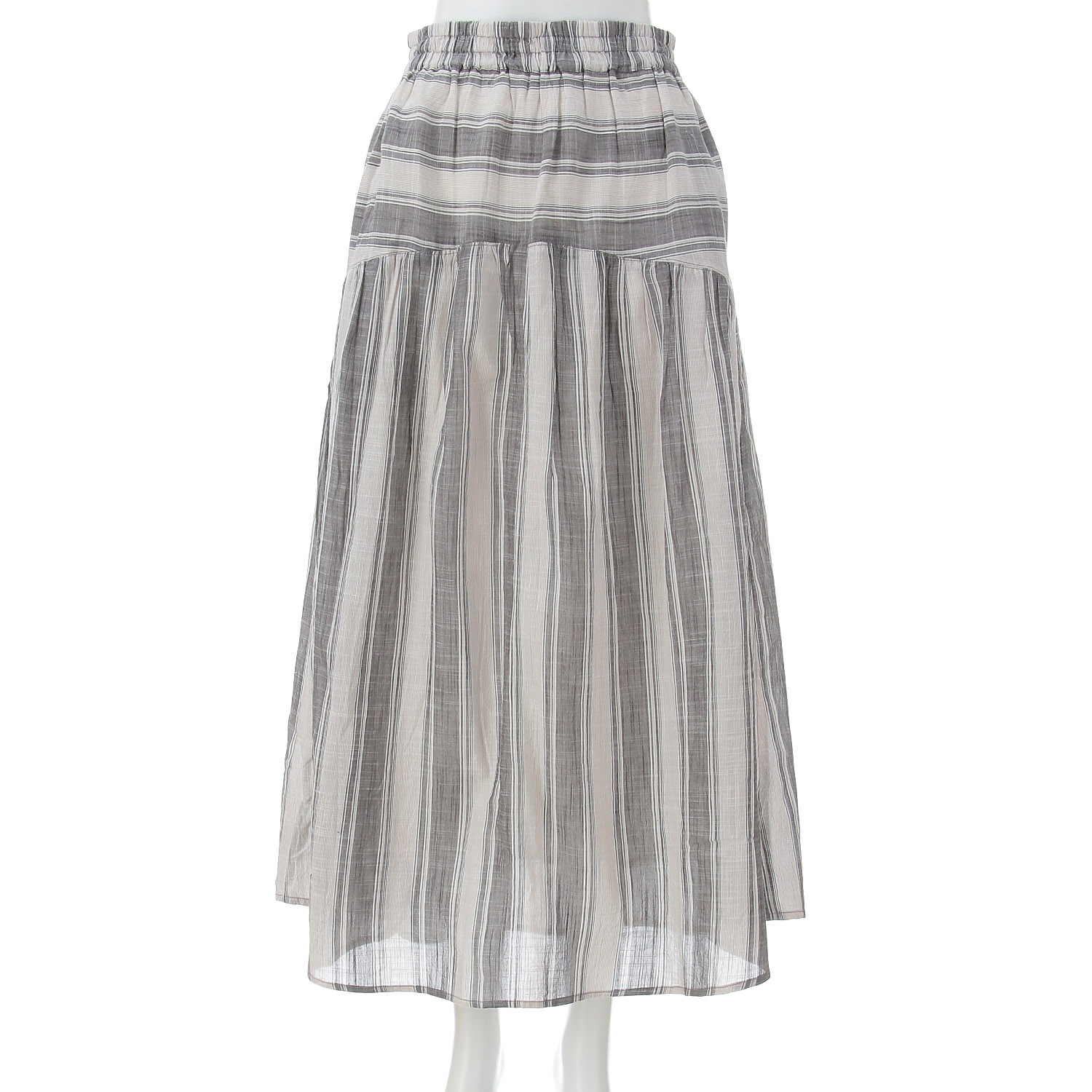 【LUPILIEN】 スラブストライプスカート - 画像16