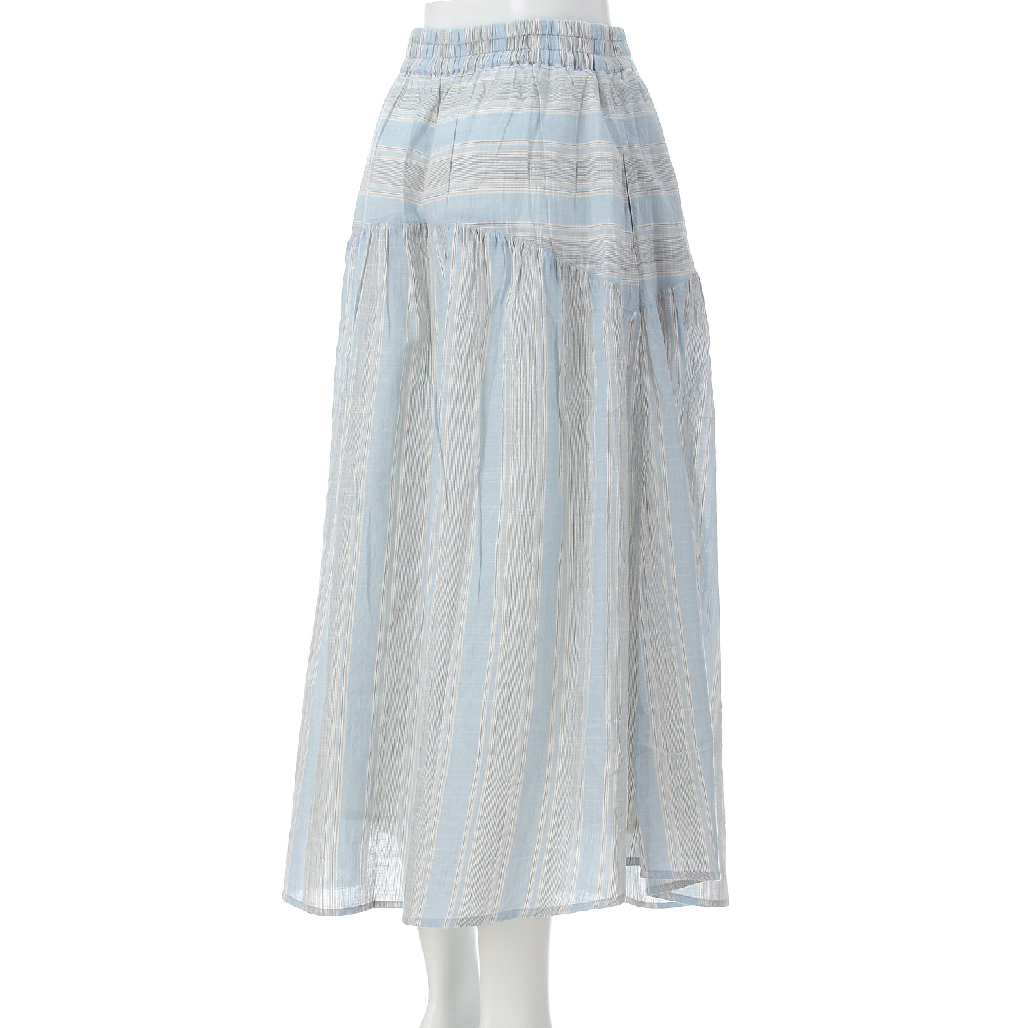 【LUPILIEN】 スラブストライプスカート - 画像19