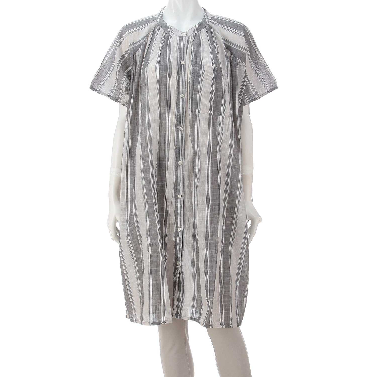 【LUPILIEN】 スラブストライプチュニックシャツ - 画像22