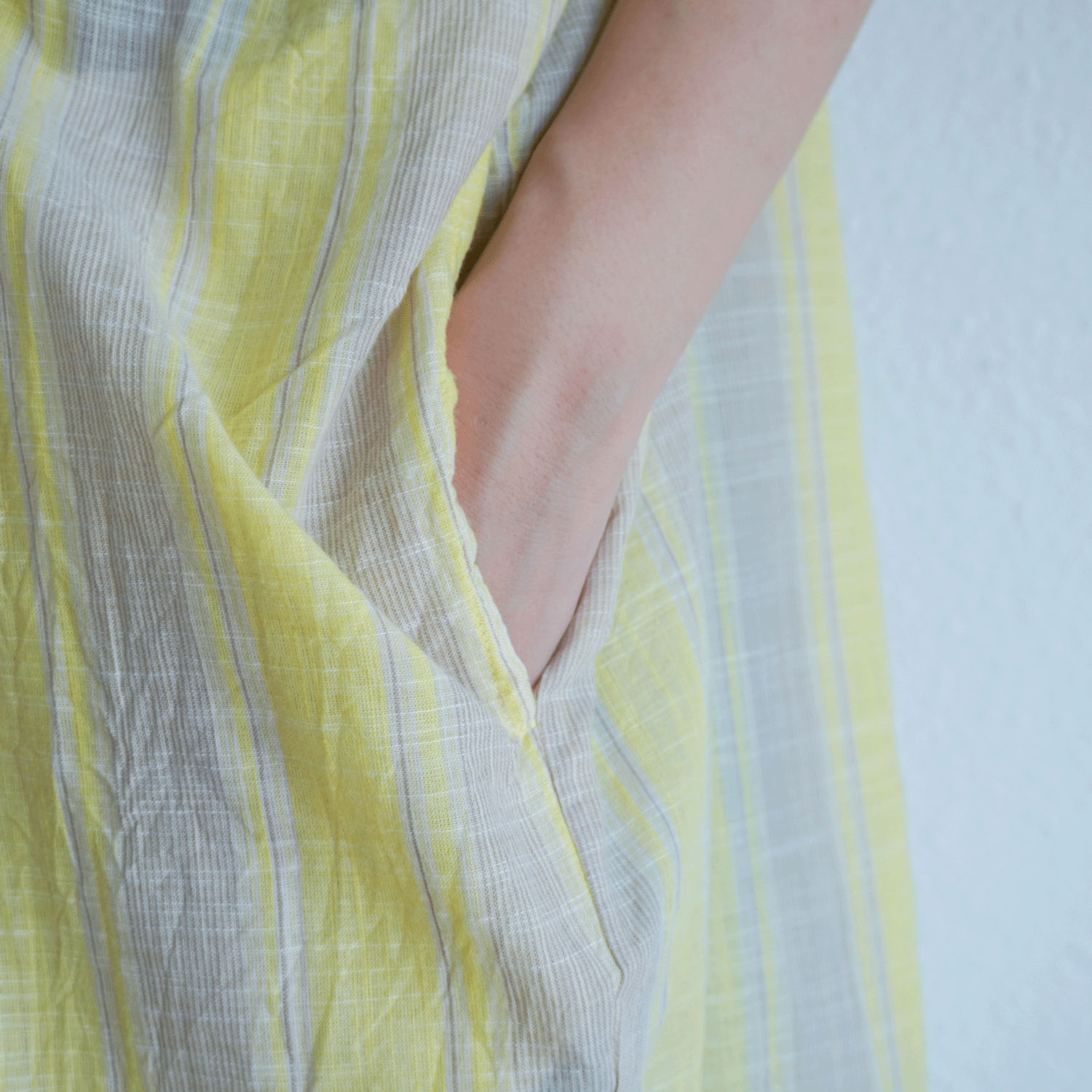 【LUPILIEN】 スラブストライプチュニックシャツ - 画像8