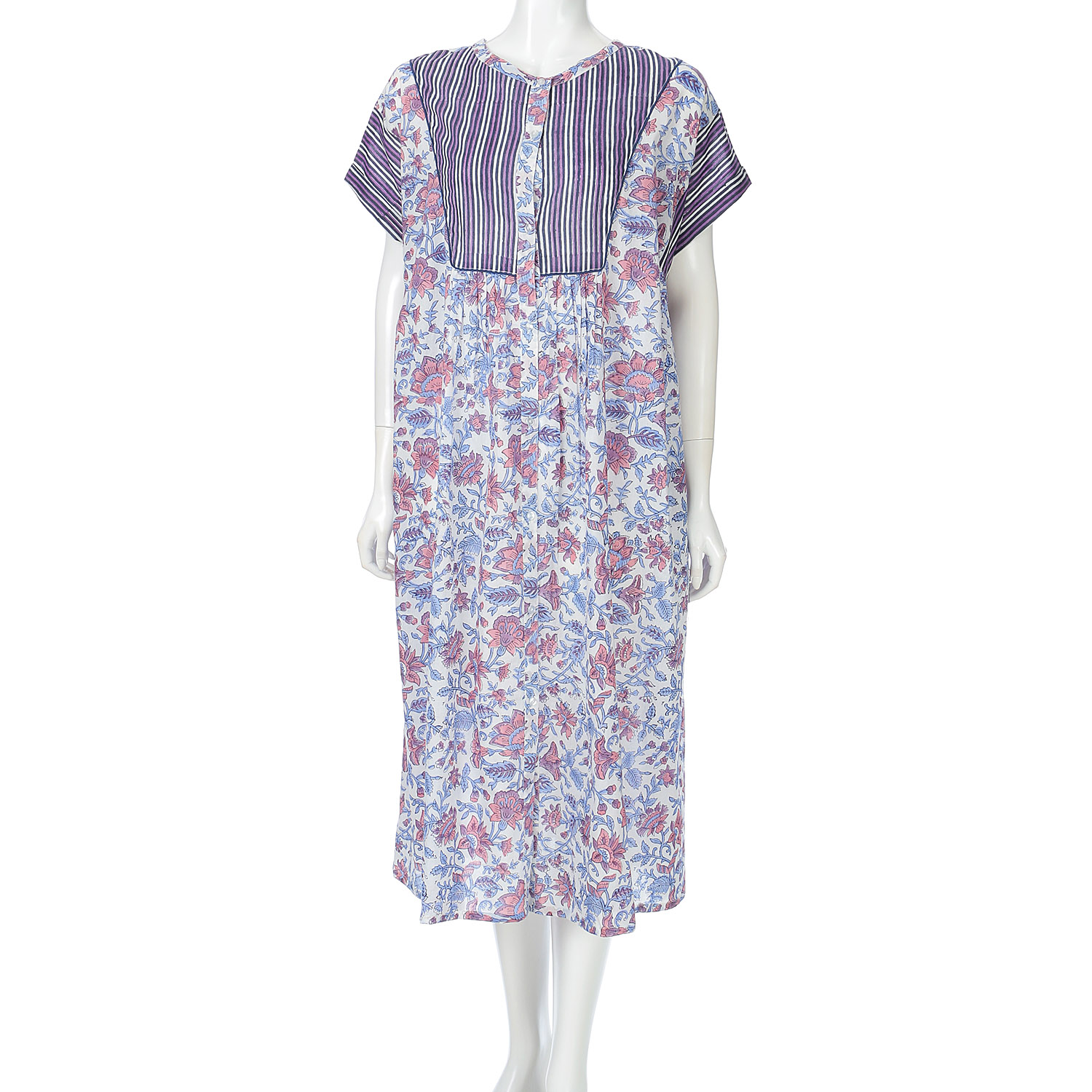 【LUPILIEN】 ブロックプリントワンピース - 画像8