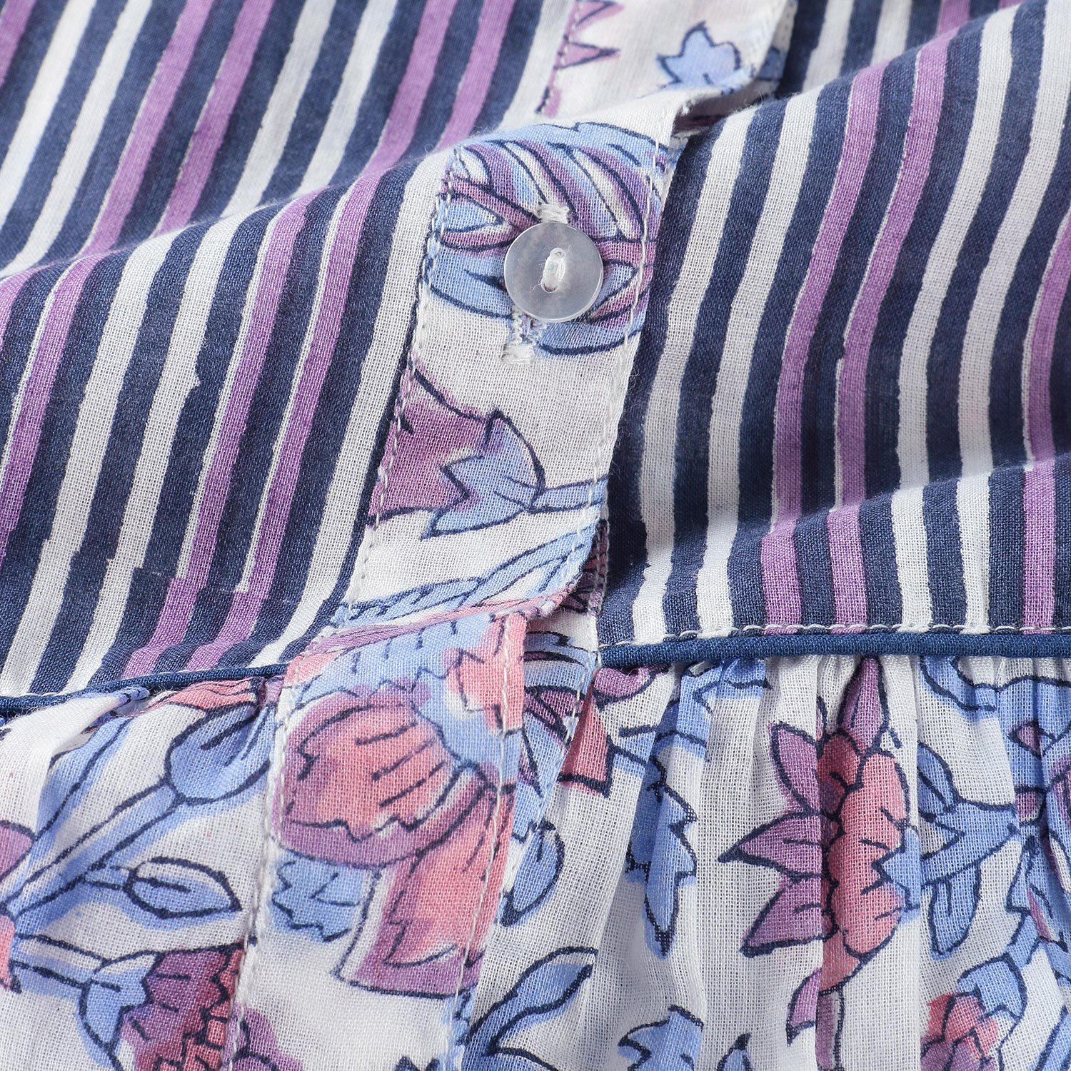 【LUPILIEN】 ブロックプリントワンピース - 画像10