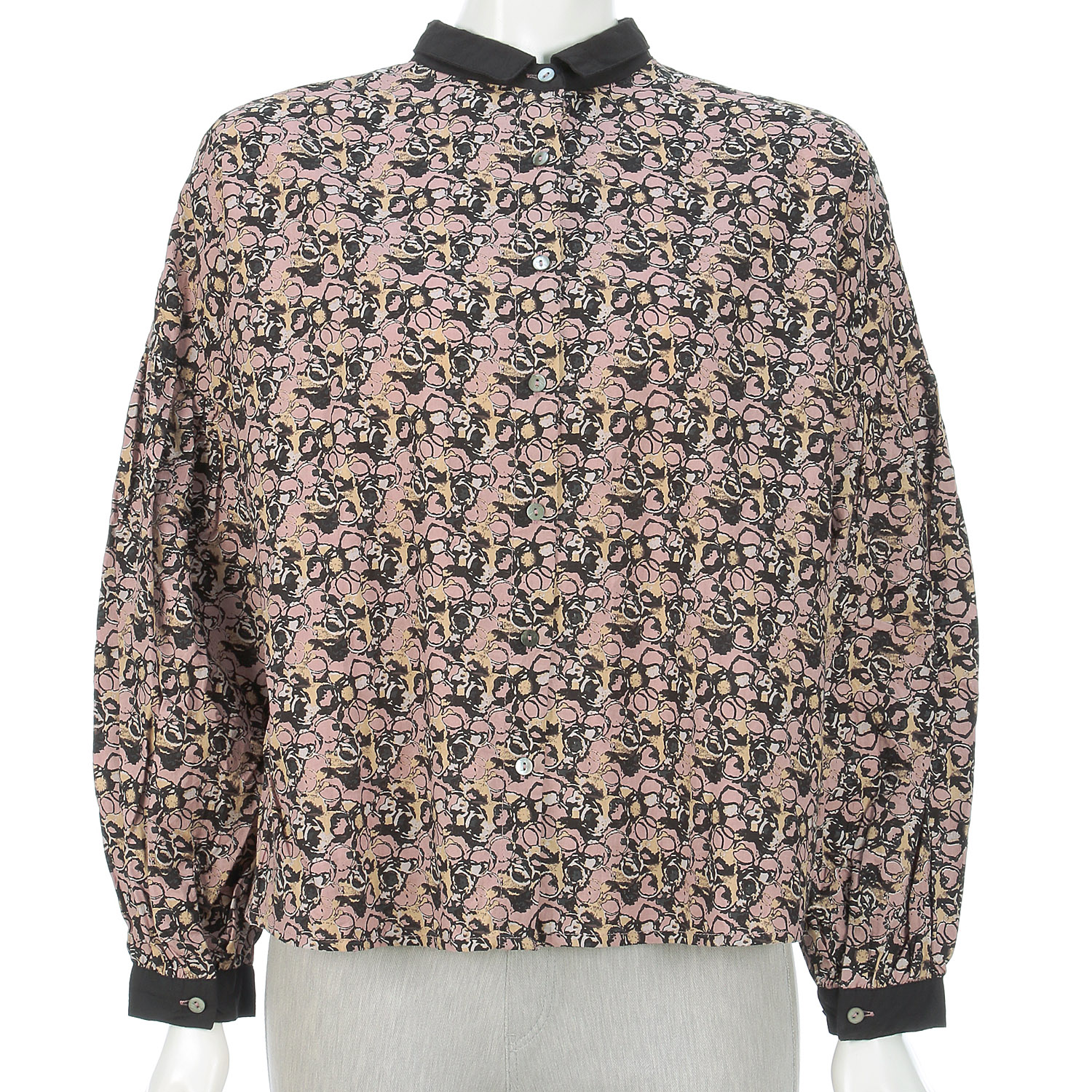 フローティングドットプリントツーウェイブラウス - 画像4