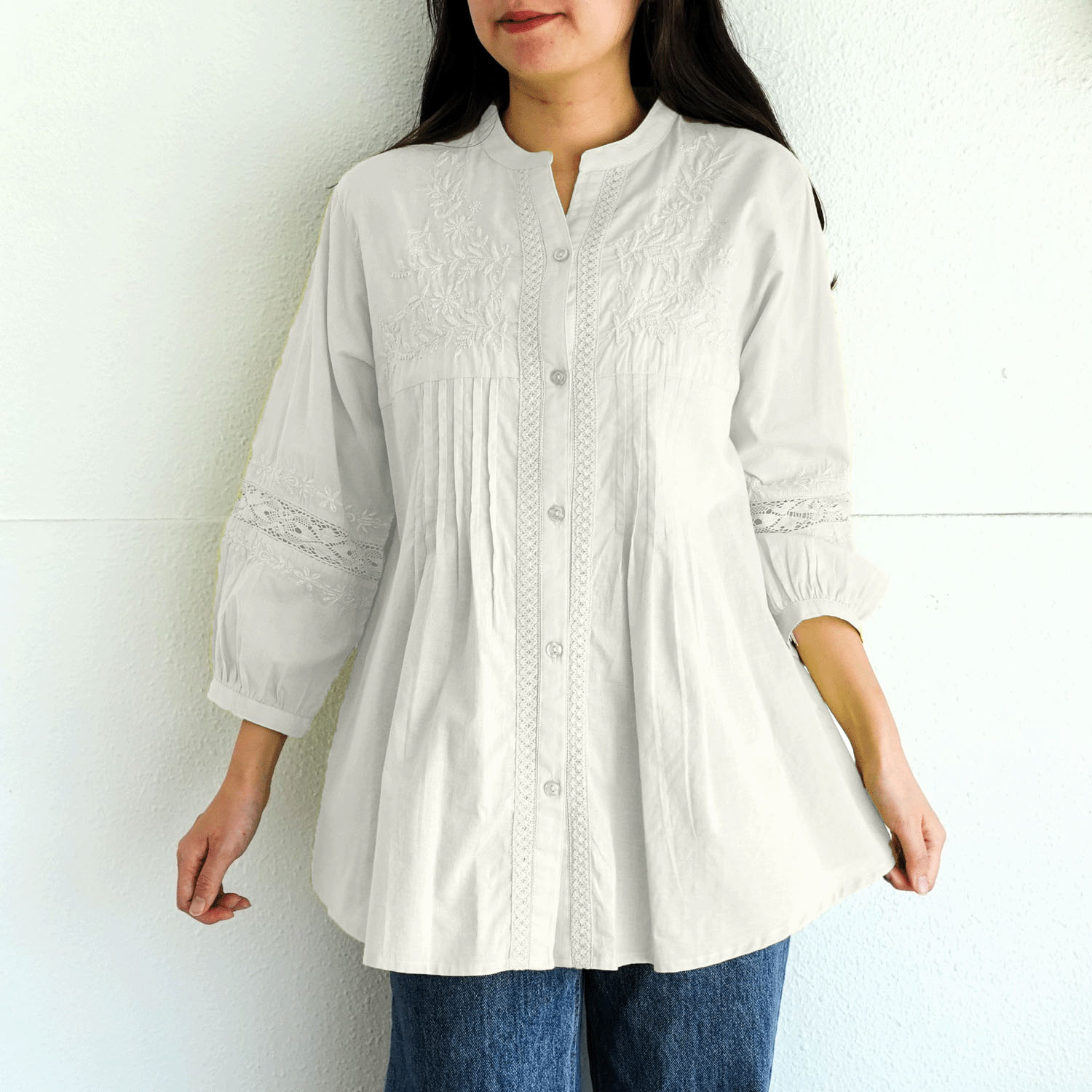 刺繍デザインブラウス - 画像9