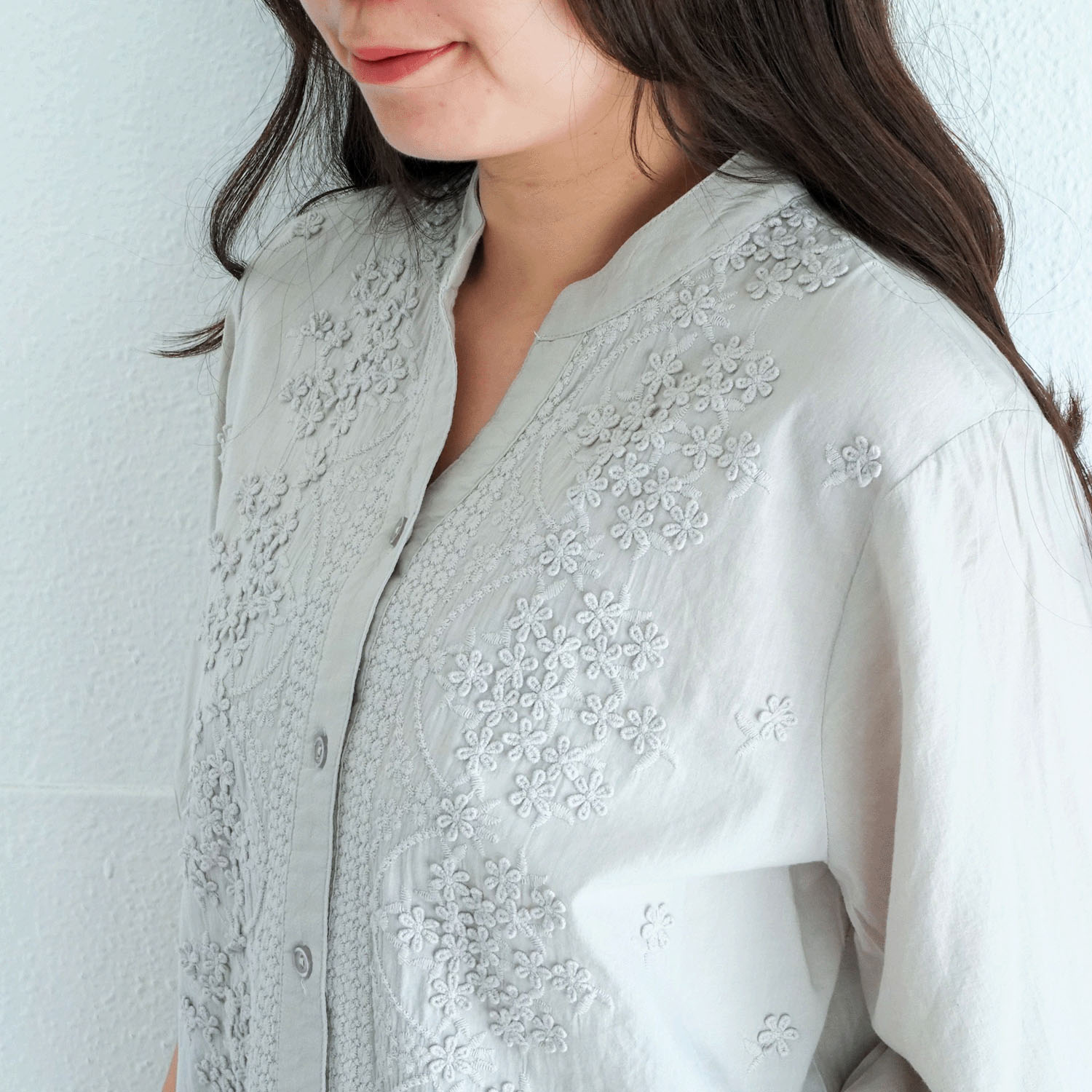 3D刺繍ブラウス - 画像4