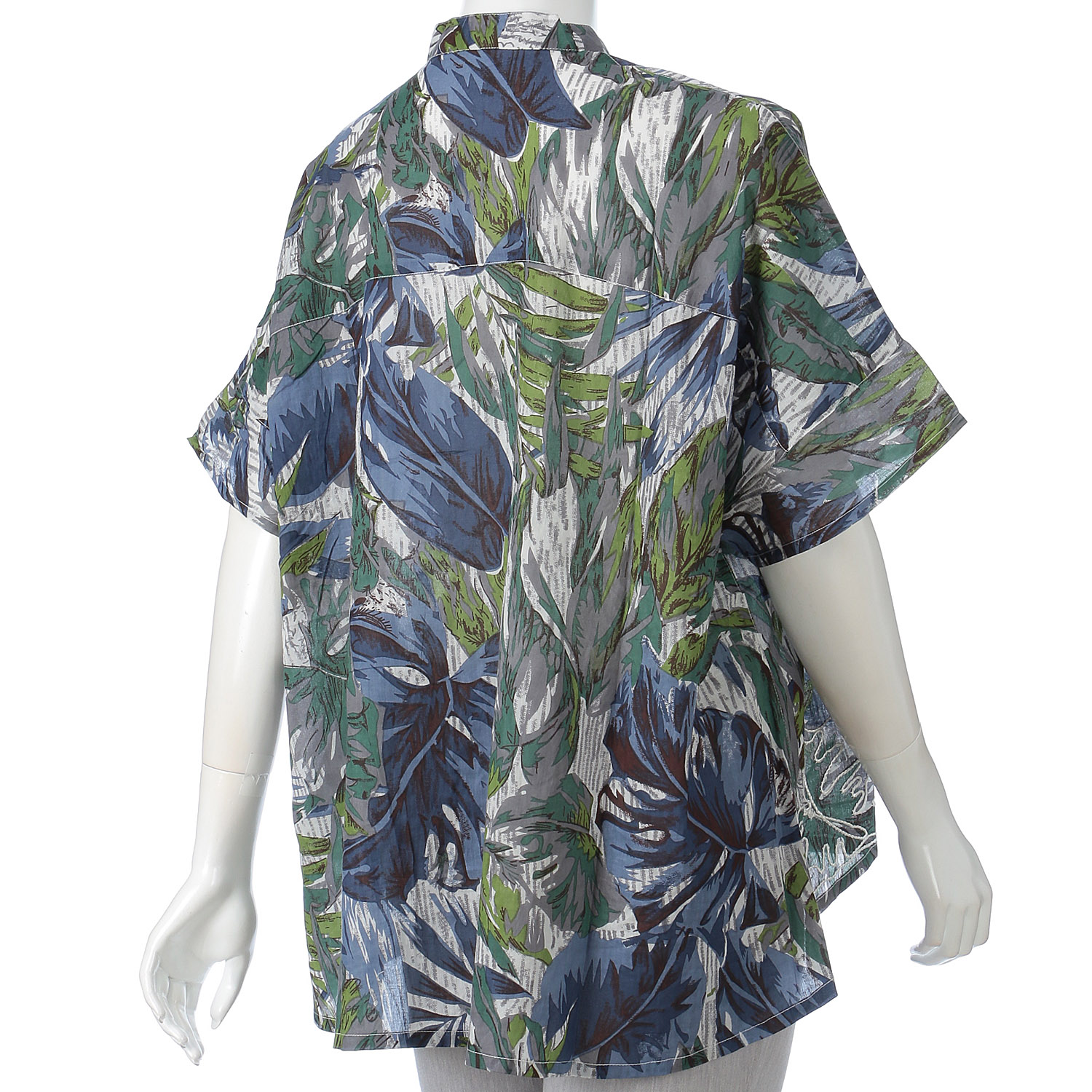 総プリント刺繍オープンドルマンブラウス - 画像5