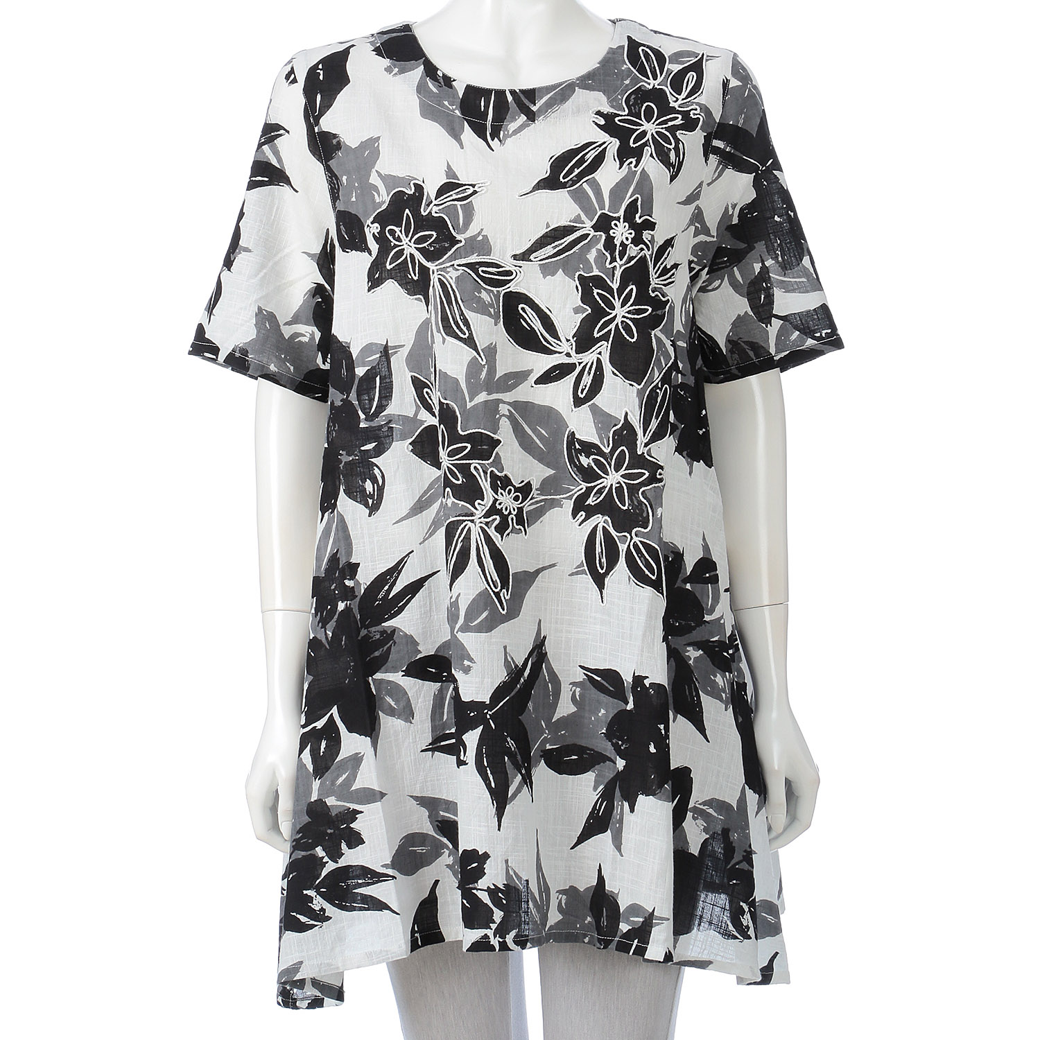 刺繍プリントチュニック - 画像2