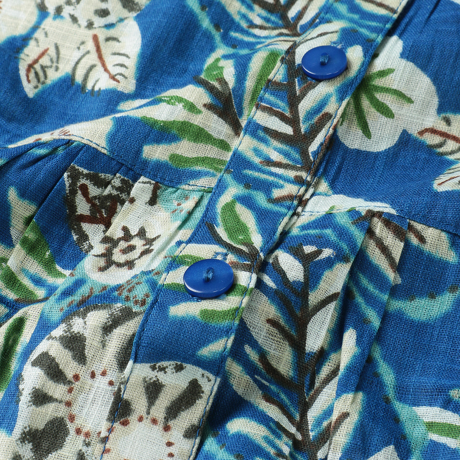 綿スラブプリントワンピース - 画像6