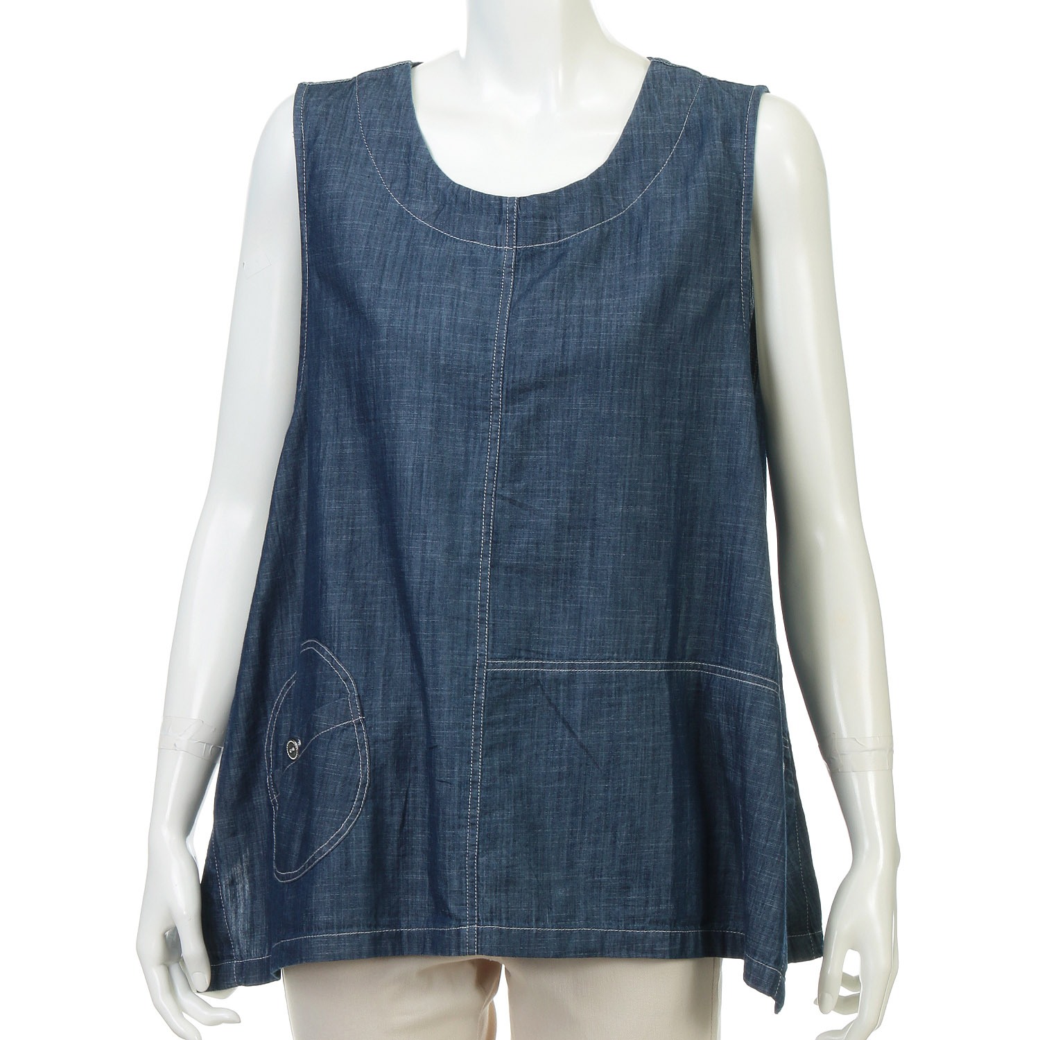 デニムベスト - 画像1