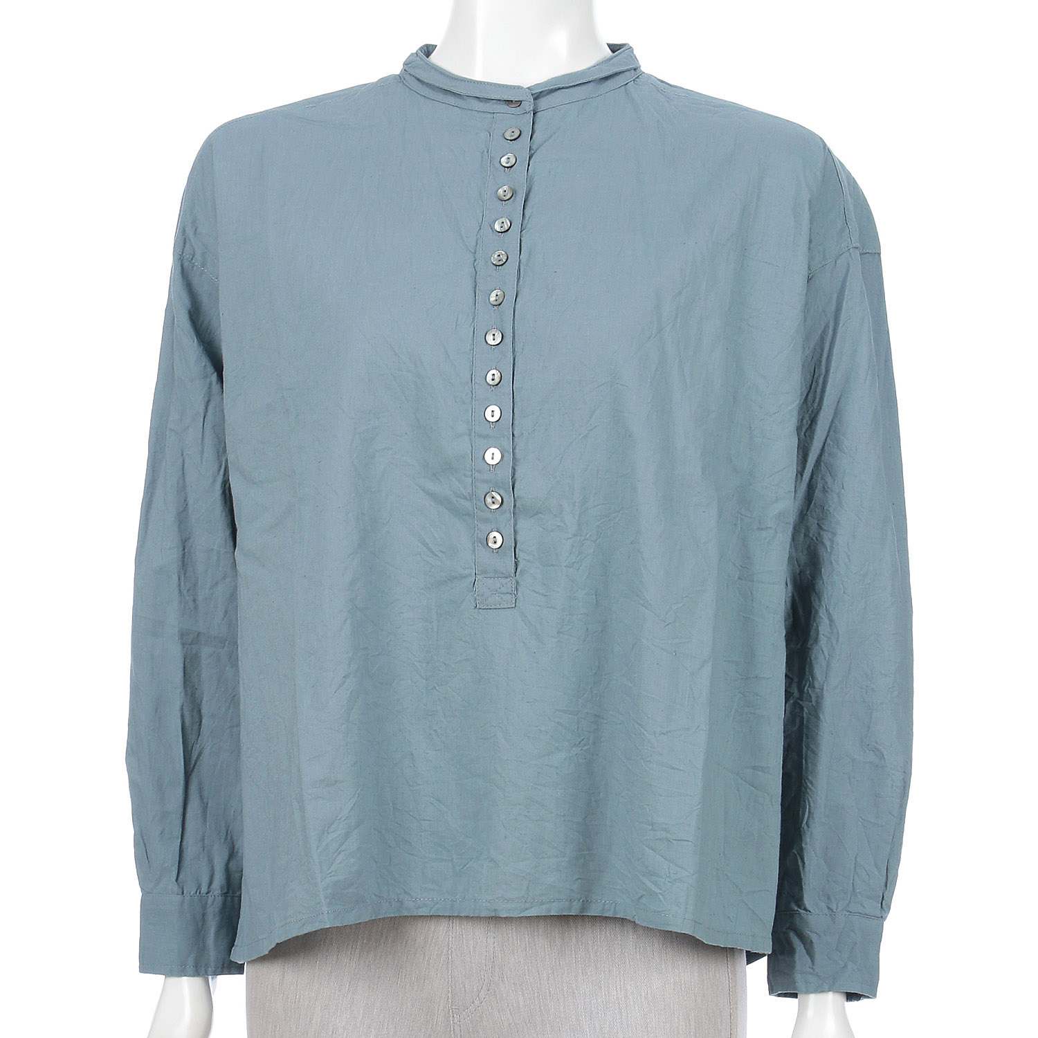 コットンロングヘンリープルオーバー - 画像7