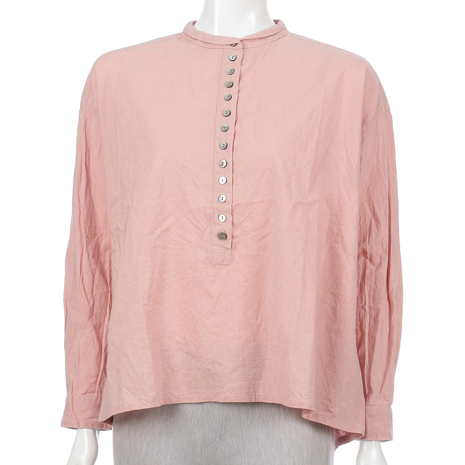 コットンロングヘンリープルオーバー - 画像1