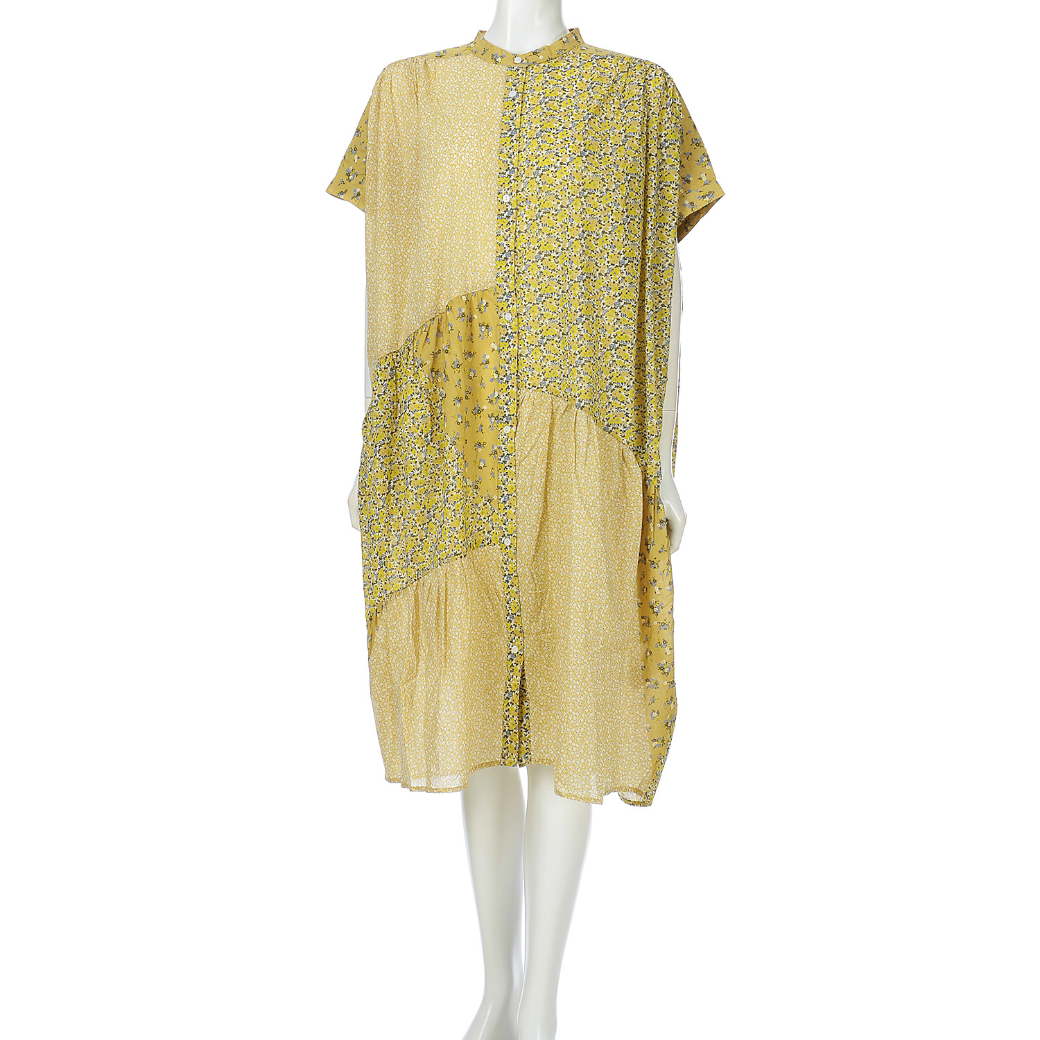 【LUPILIEN】 パッチワークティアードワンピース - 画像6