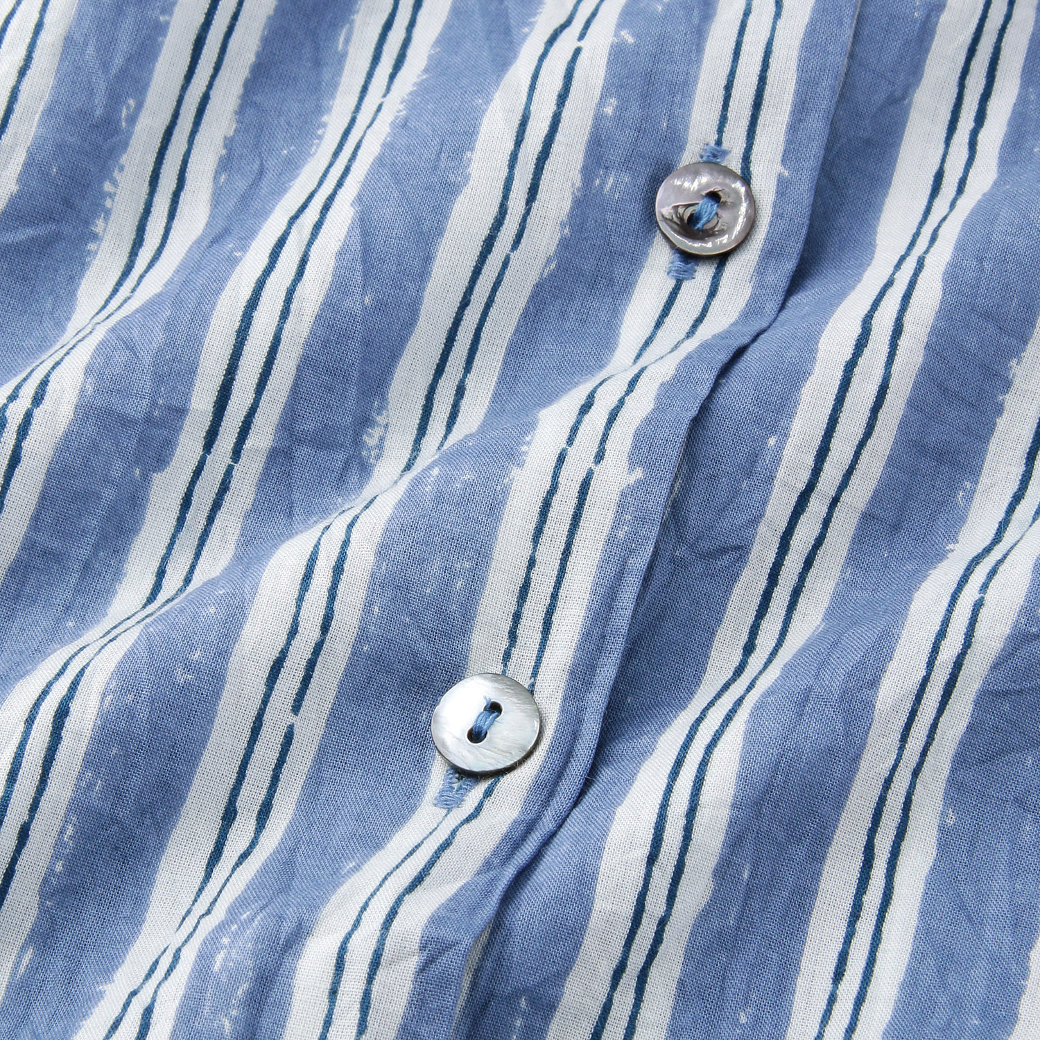 ラフストライププリント ワイドロングシャツ - 画像6