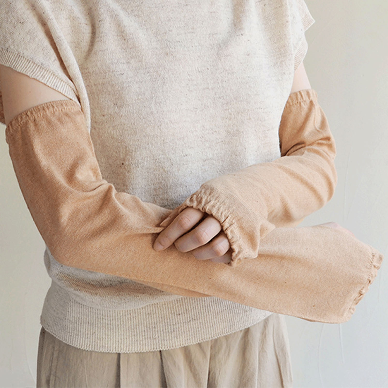 天衣無縫 MyBrown ふんわりアームカバー - 画像2