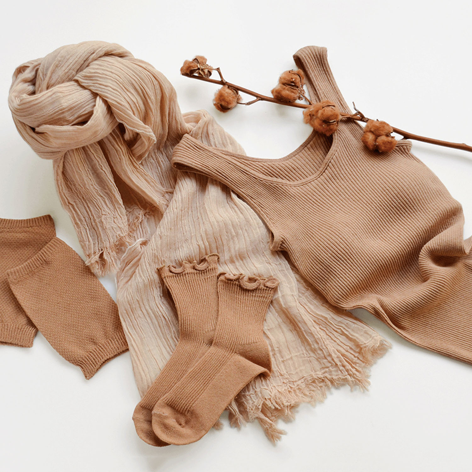 天衣無縫 MyBrown ふんわりアームカバー - 画像8