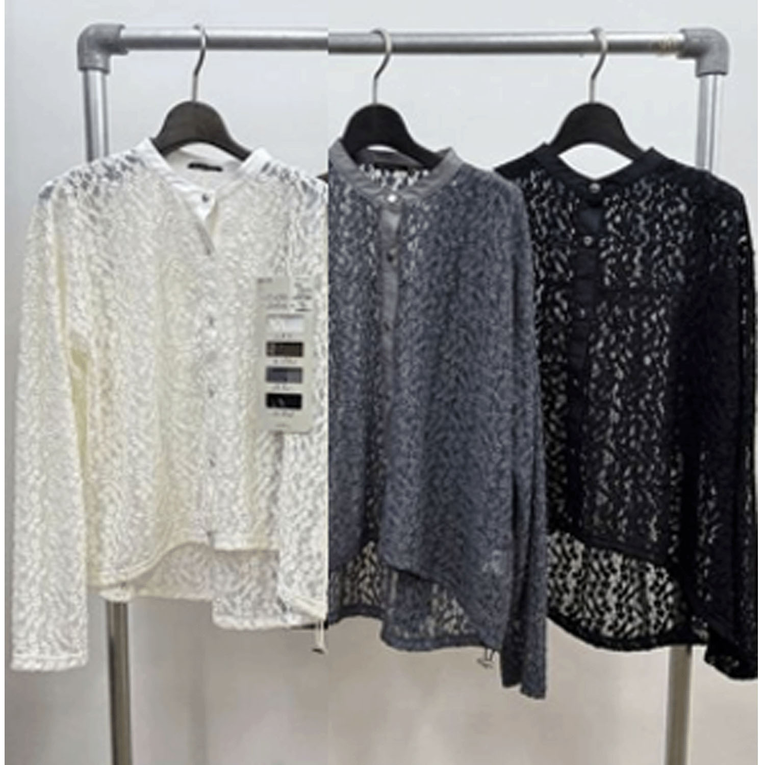 ザンパ レースバンドカラーシャツ - 画像2