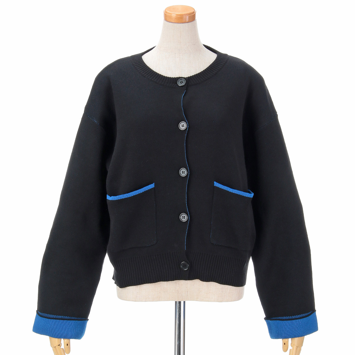 vingtrois 配色ニットカーディガン - 画像11