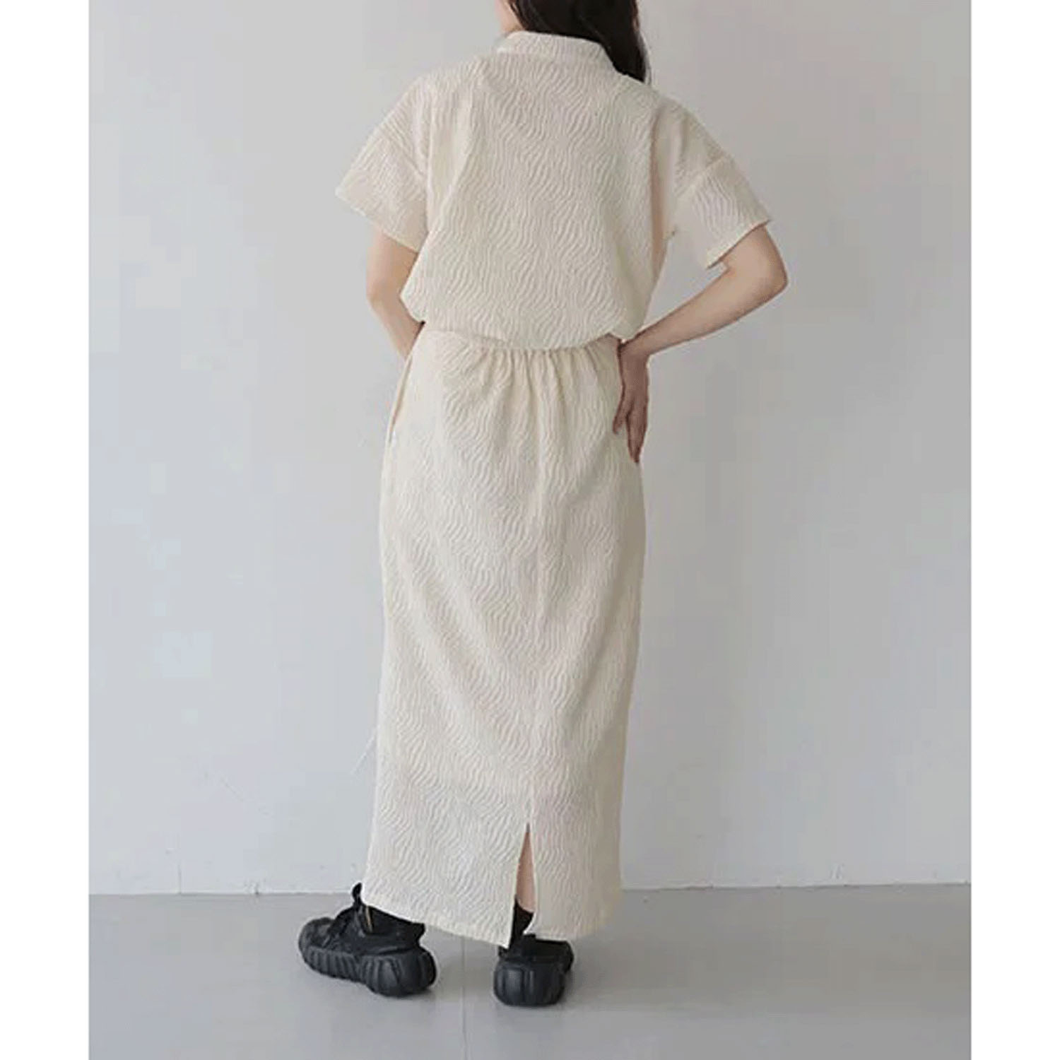 Vingtrois ウェーブ柄ハーフジッププルオーバー - 画像14